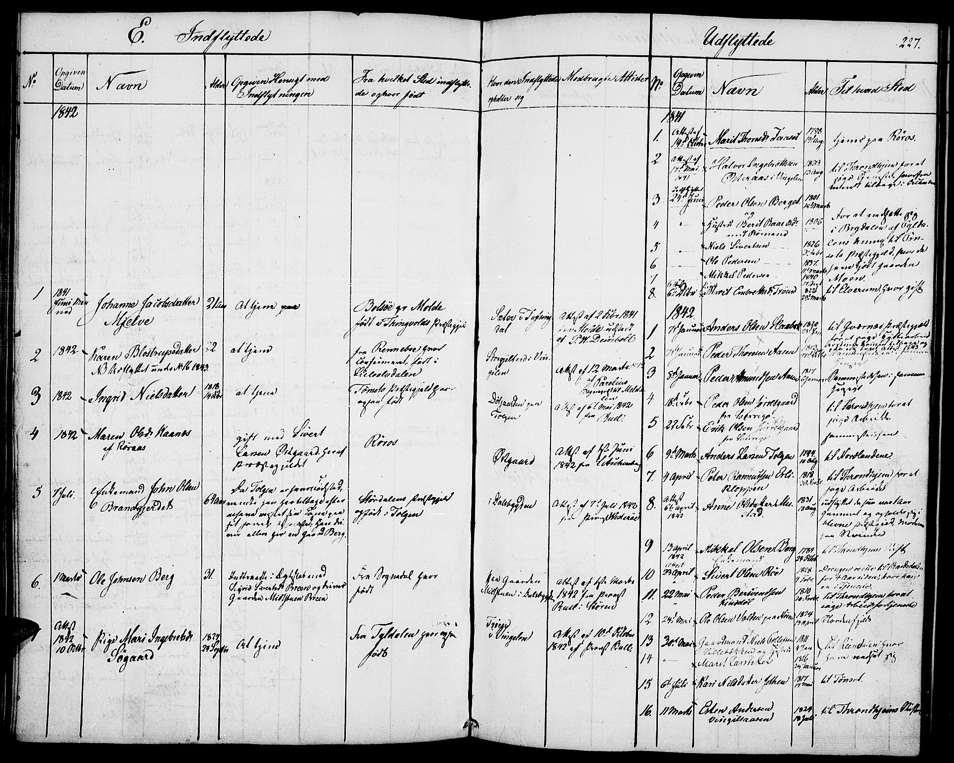 Tolga prestekontor, AV/SAH-PREST-062/K/L0005: Ministerialbok nr. 5, 1836-1852, s. 227