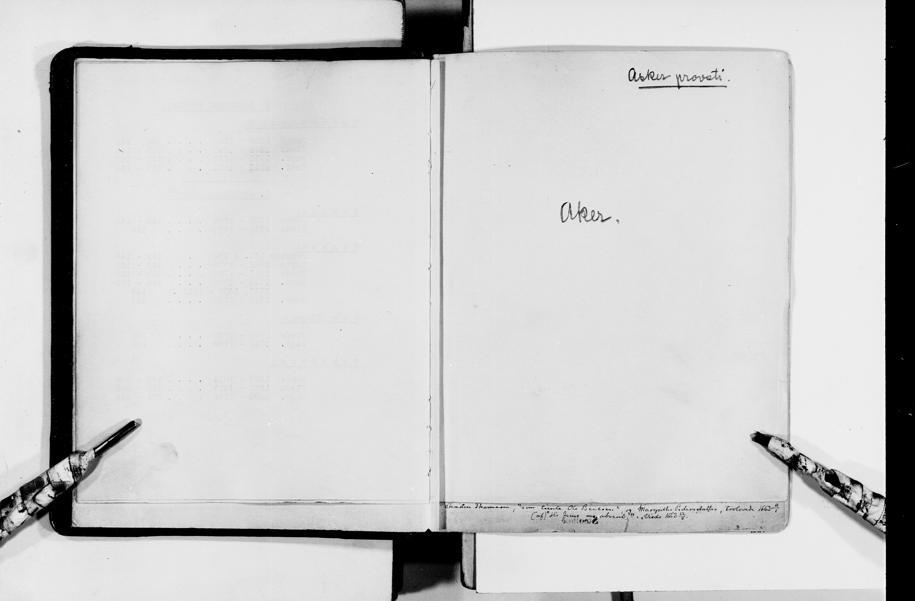 Lassens samlinger, AV/RA-PA-0051/F/Fc/L0077: Utdrag av kirkebøker III - Kristiania stift: Aker prosti, Asker prosti, Ringerike prosti, Hallingdal prosti, Kongsberg prosti og Jarlsberg prosti, 1660-1861, s. 6