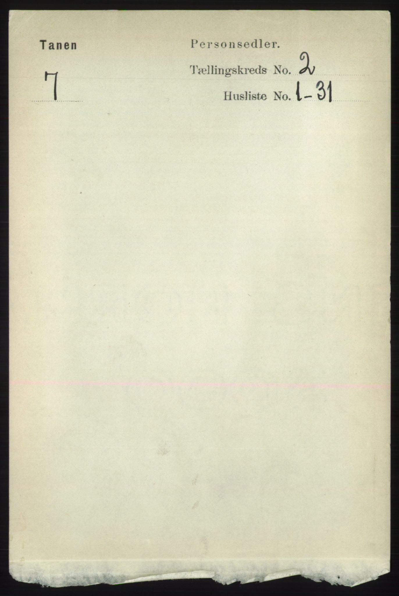 RA, Folketelling 1891 for 2025 Tana herred, 1891, s. 764