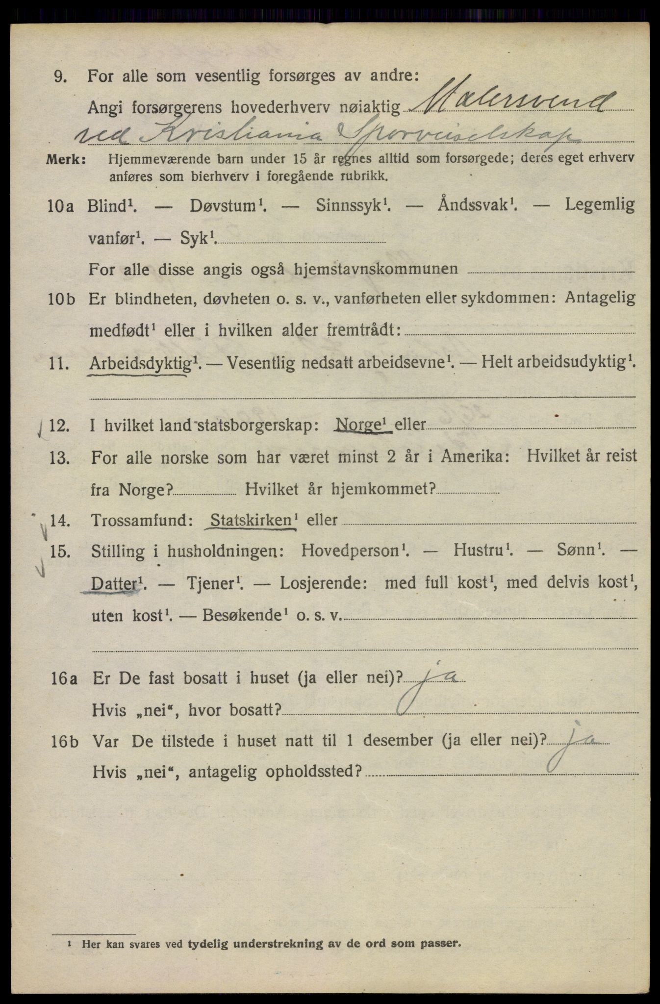 SAO, Folketelling 1920 for 0301 Kristiania kjøpstad, 1920, s. 553686