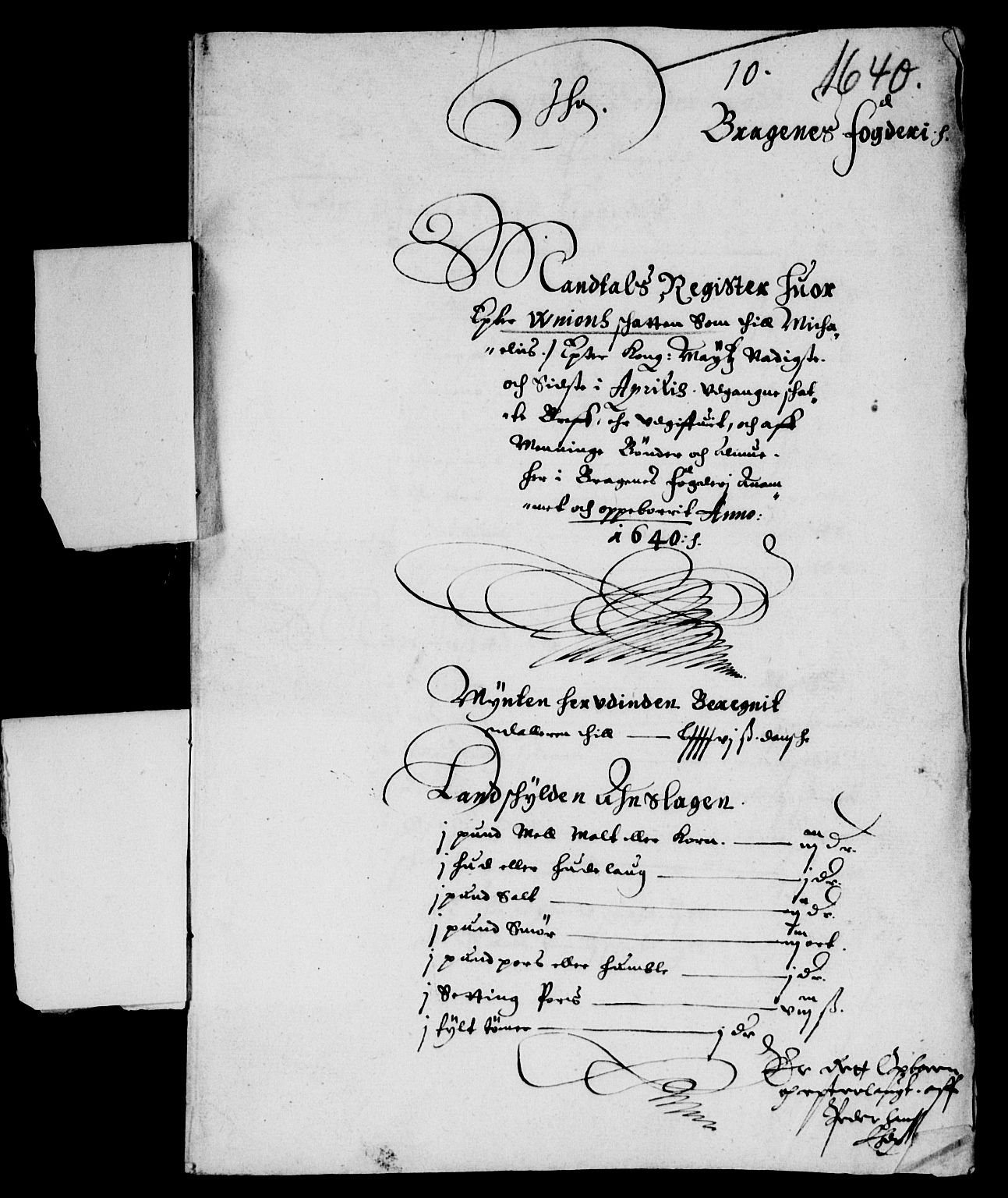 Rentekammeret inntil 1814, Reviderte regnskaper, Lensregnskaper, AV/RA-EA-5023/R/Rb/Rba/L0152: Akershus len, 1640