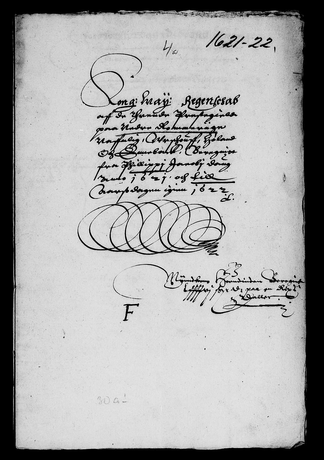Rentekammeret inntil 1814, Reviderte regnskaper, Lensregnskaper, AV/RA-EA-5023/R/Rb/Rba/L0057: Akershus len, 1620-1622