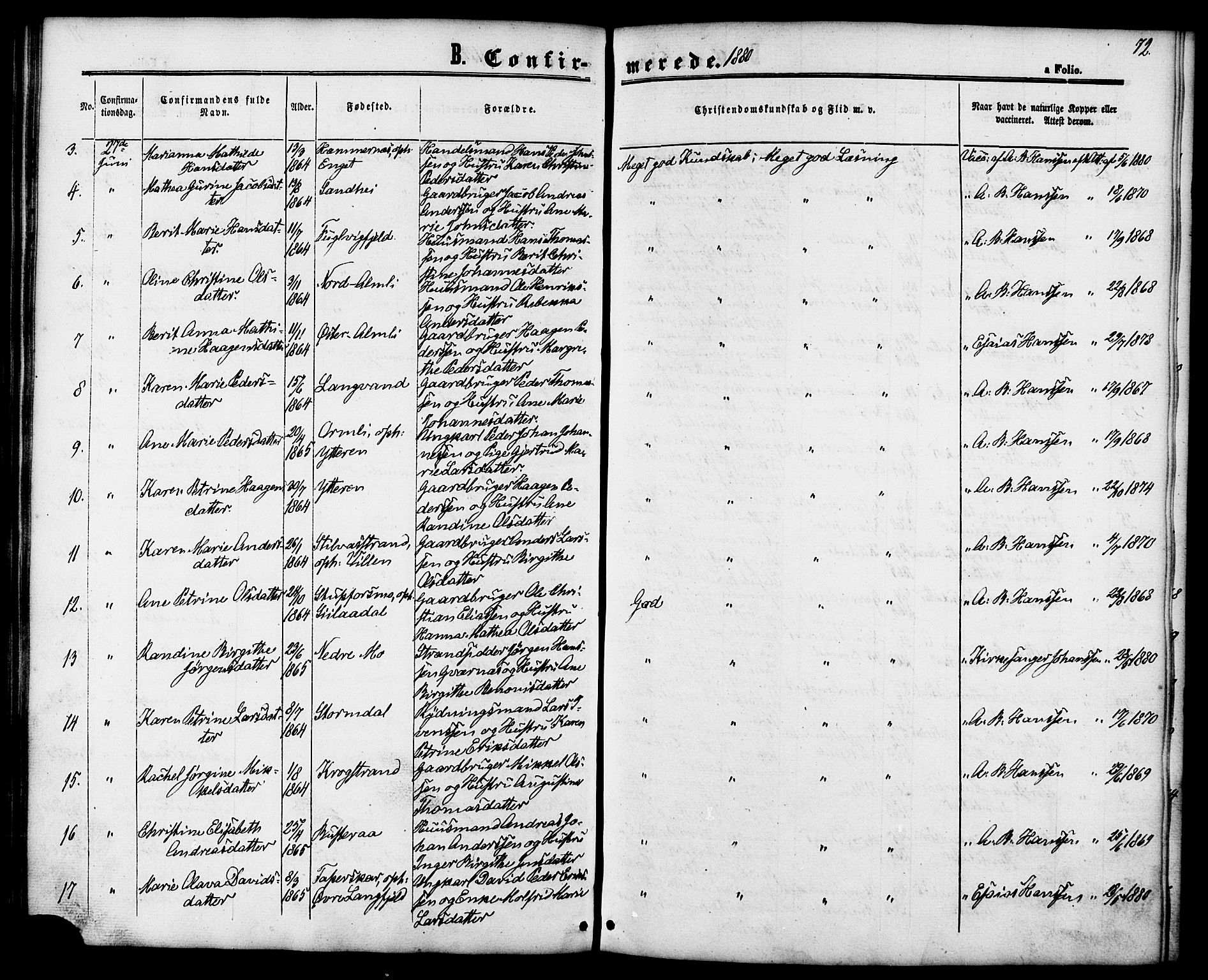 Ministerialprotokoller, klokkerbøker og fødselsregistre - Nordland, AV/SAT-A-1459/827/L0394: Ministerialbok nr. 827A06, 1865-1886, s. 72
