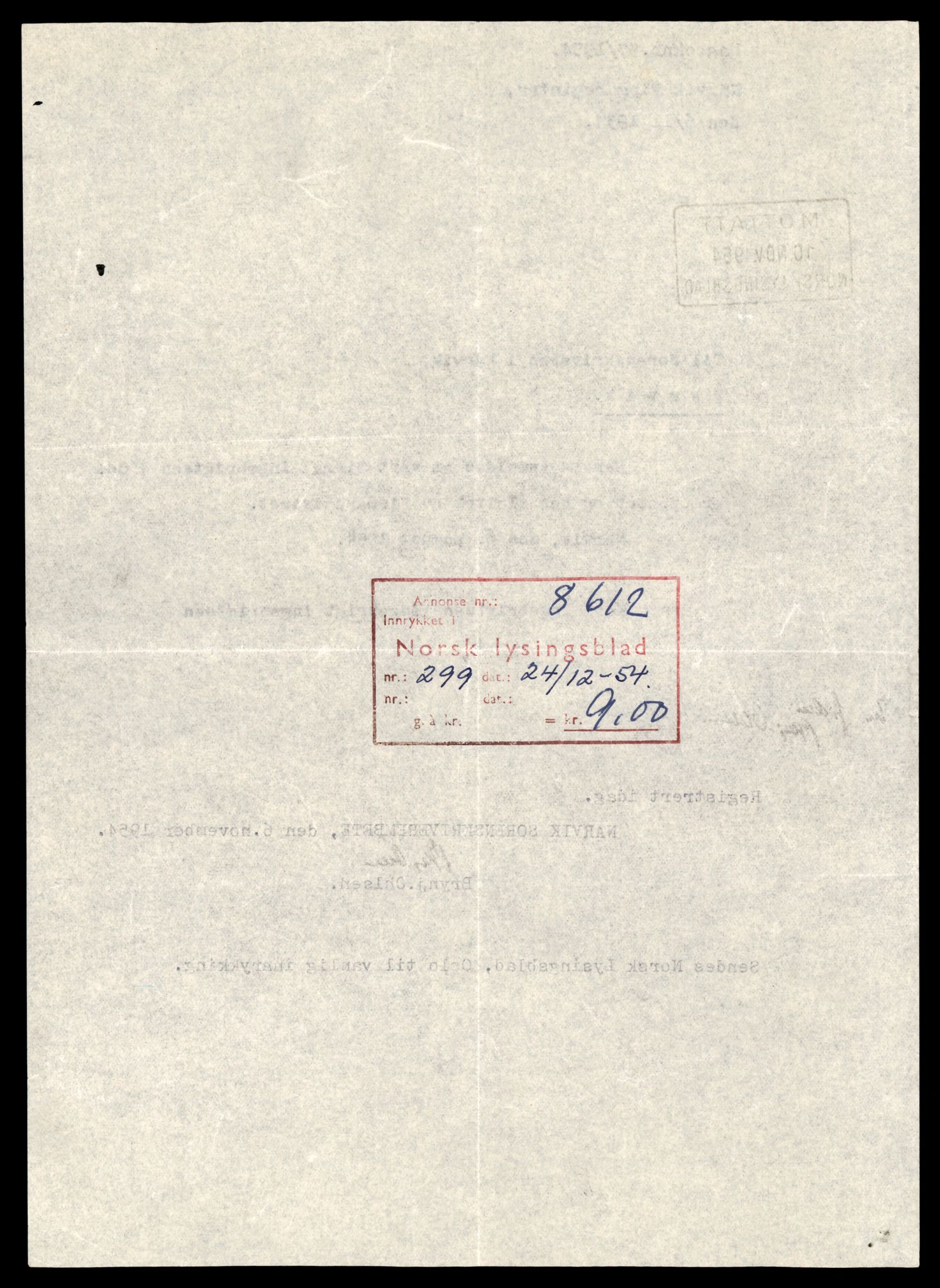 Narvik sorenskriveri, SAT/A-0002/2/J/Jd/Jdb/L0012: Enkeltmannsforetak, I - O, 1920-1990, s. 2