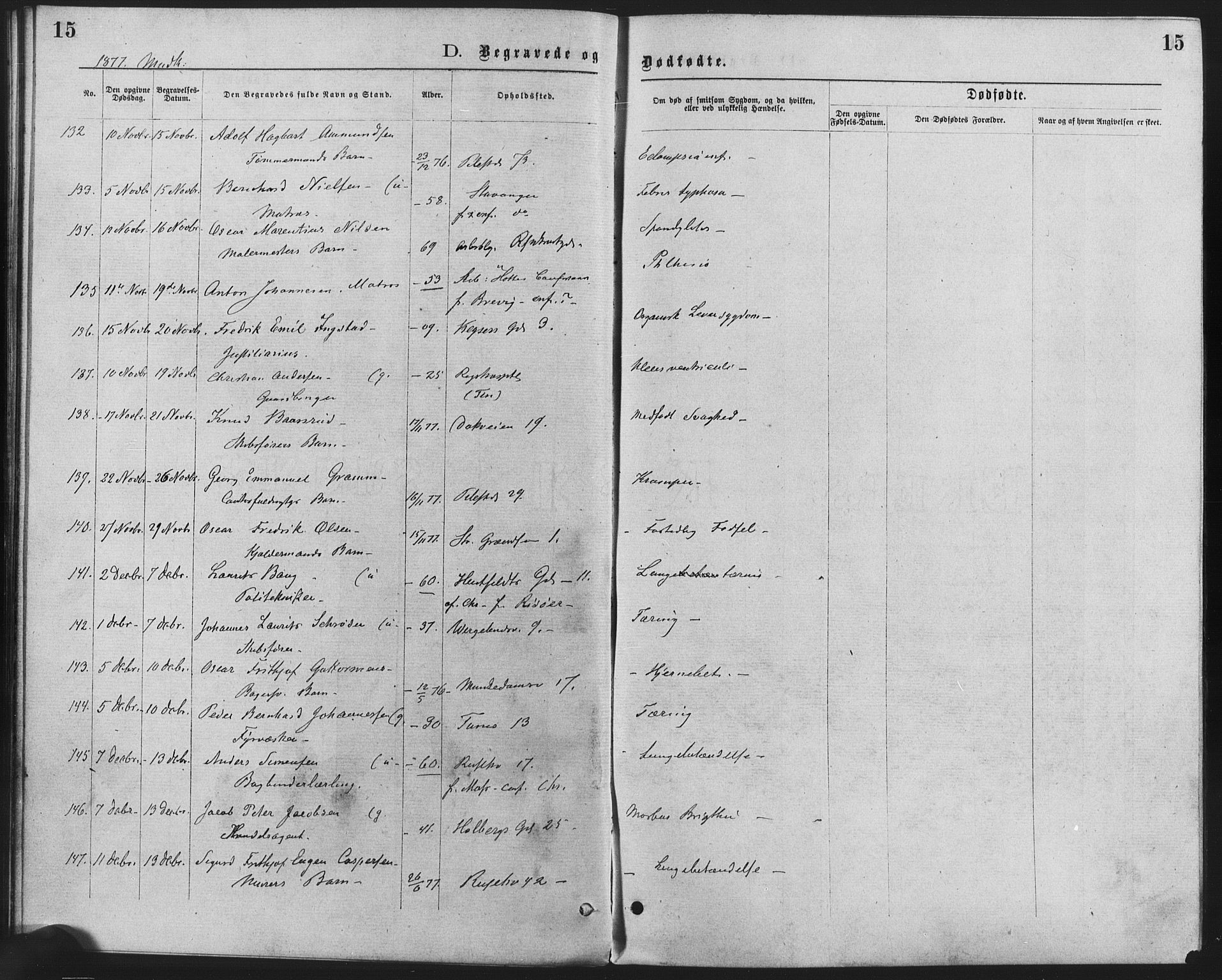 Trefoldighet prestekontor Kirkebøker, AV/SAO-A-10882/F/Fd/L0002: Ministerialbok nr. IV 2, 1877-1885, s. 15