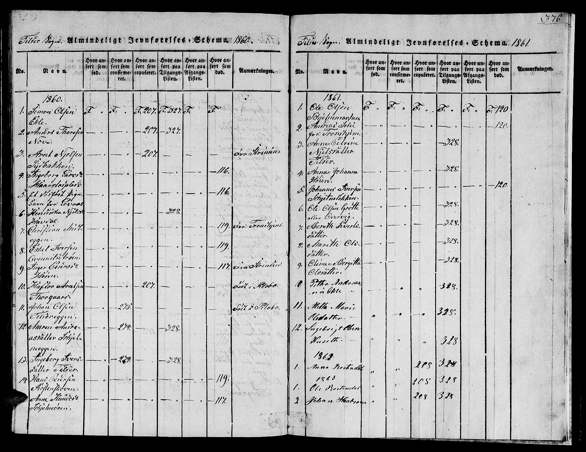 Ministerialprotokoller, klokkerbøker og fødselsregistre - Sør-Trøndelag, SAT/A-1456/621/L0458: Klokkerbok nr. 621C01, 1816-1865, s. 376