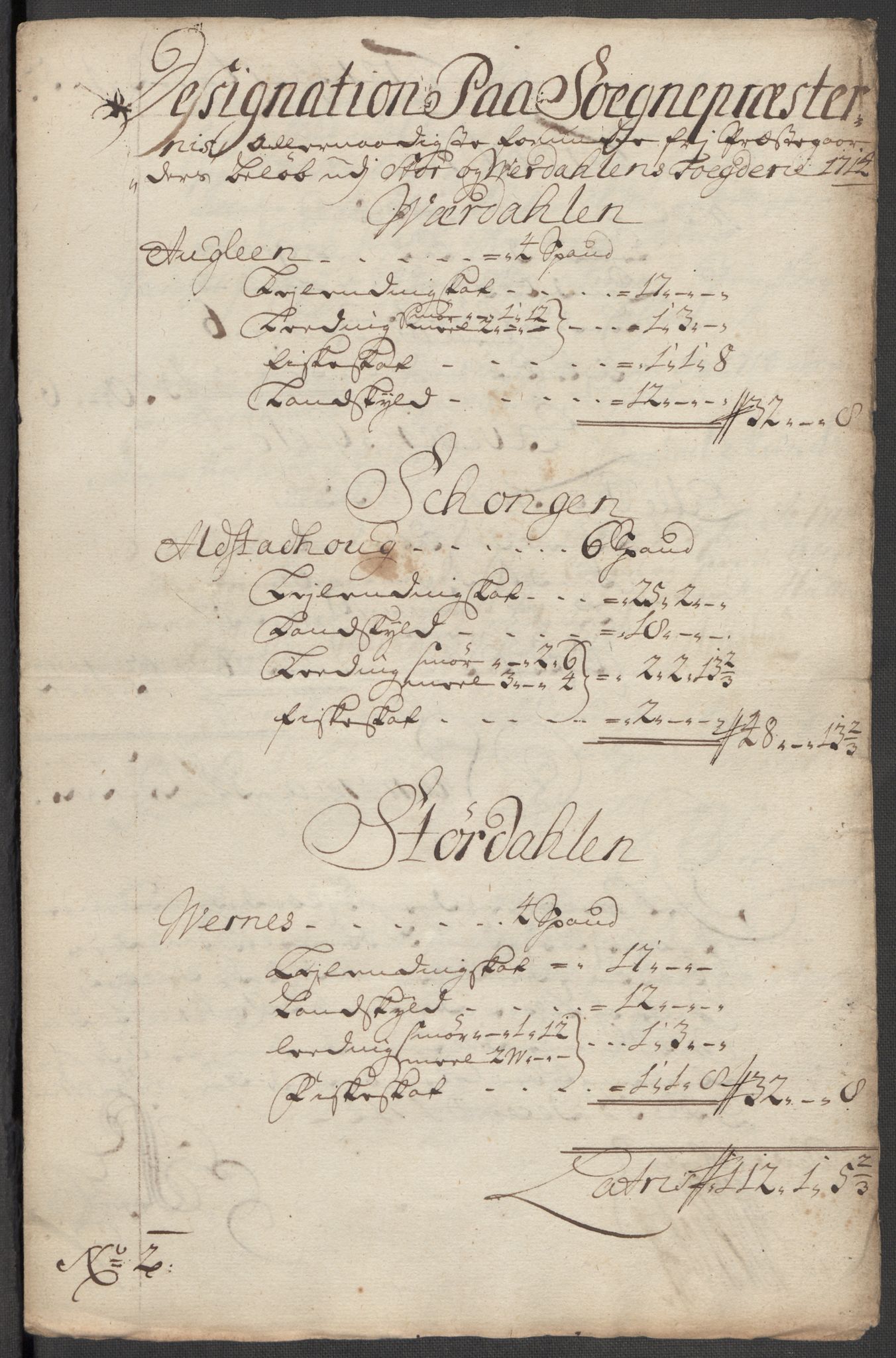 Rentekammeret inntil 1814, Reviderte regnskaper, Fogderegnskap, RA/EA-4092/R62/L4204: Fogderegnskap Stjørdal og Verdal, 1714, s. 256