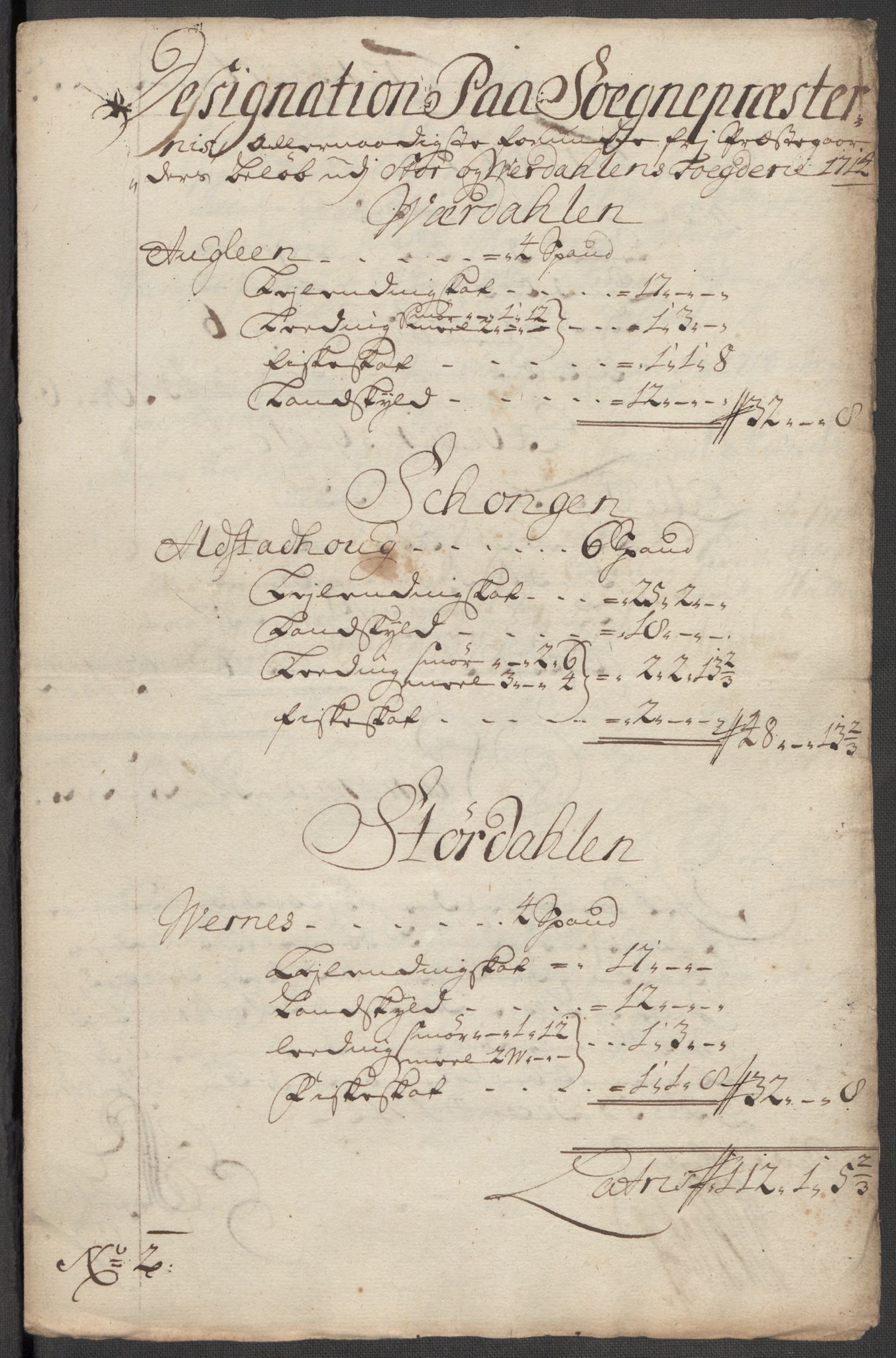 Rentekammeret inntil 1814, Reviderte regnskaper, Fogderegnskap, AV/RA-EA-4092/R62/L4204: Fogderegnskap Stjørdal og Verdal, 1714, s. 256