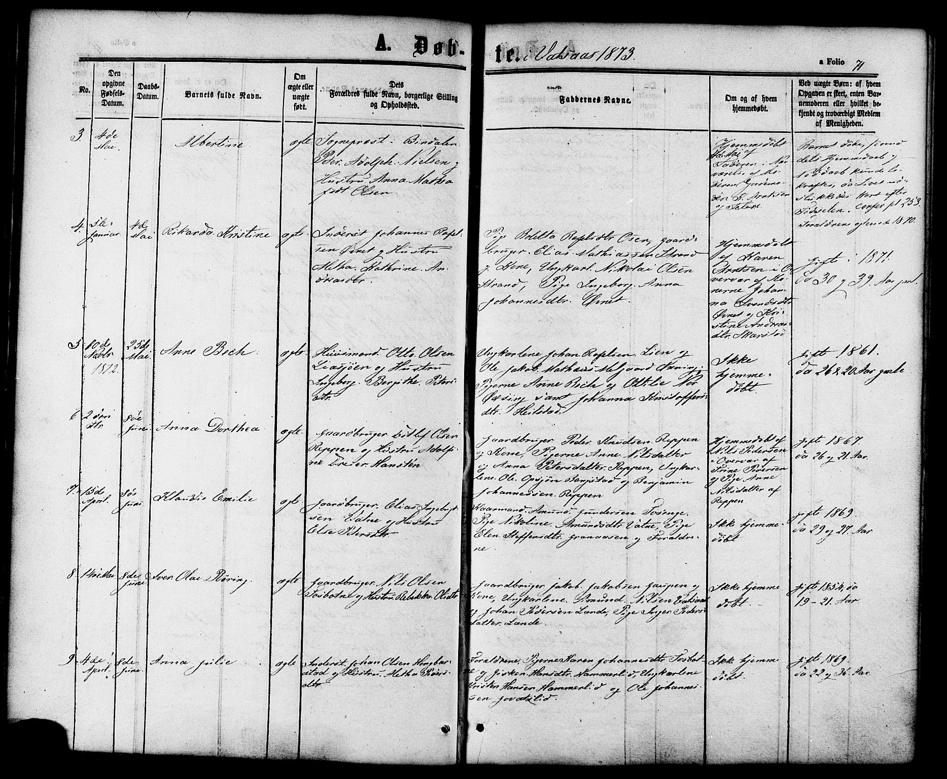 Ministerialprotokoller, klokkerbøker og fødselsregistre - Nordland, SAT/A-1459/810/L0146: Ministerialbok nr. 810A08 /1, 1862-1874, s. 71