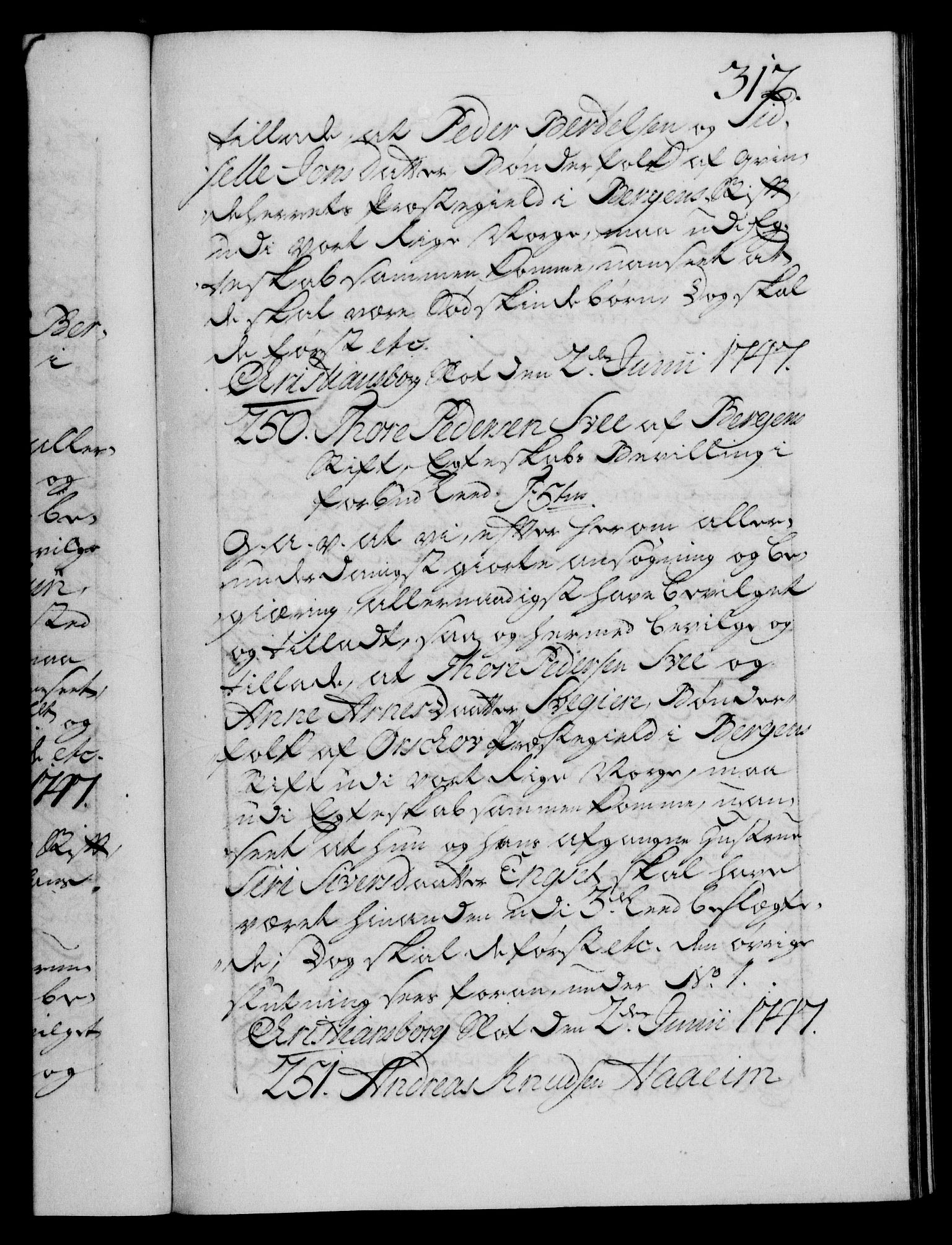 Danske Kanselli 1572-1799, RA/EA-3023/F/Fc/Fca/Fcaa/L0035: Norske registre, 1746-1748, s. 312a