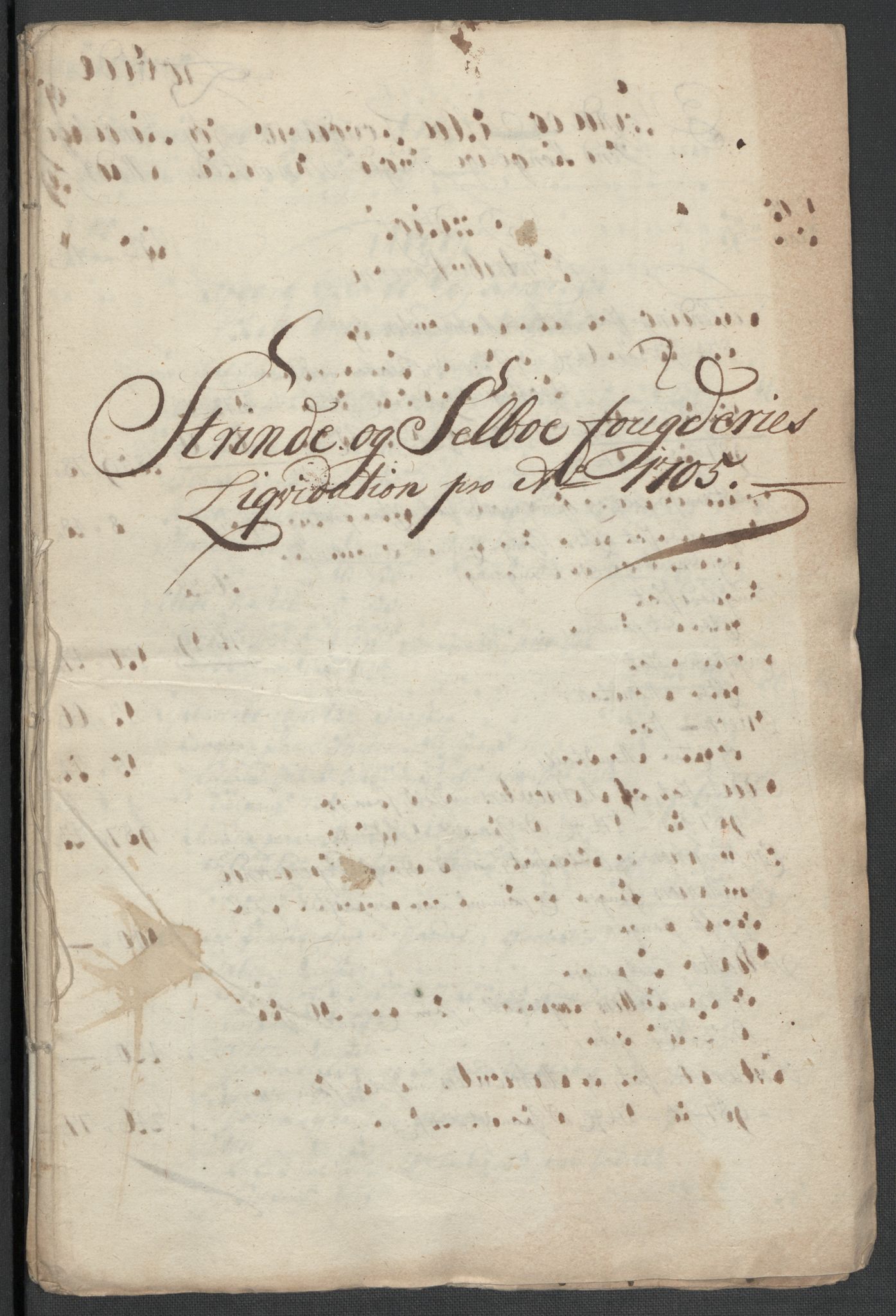 Rentekammeret inntil 1814, Reviderte regnskaper, Fogderegnskap, RA/EA-4092/R61/L4109: Fogderegnskap Strinda og Selbu, 1704-1706, s. 274