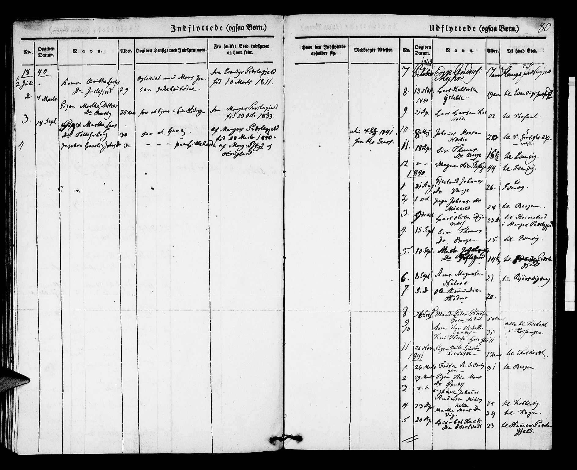Lindås Sokneprestembete, AV/SAB-A-76701/H/Haa/Haaa/L0009: Ministerialbok nr. A 9, 1835-1841, s. 80