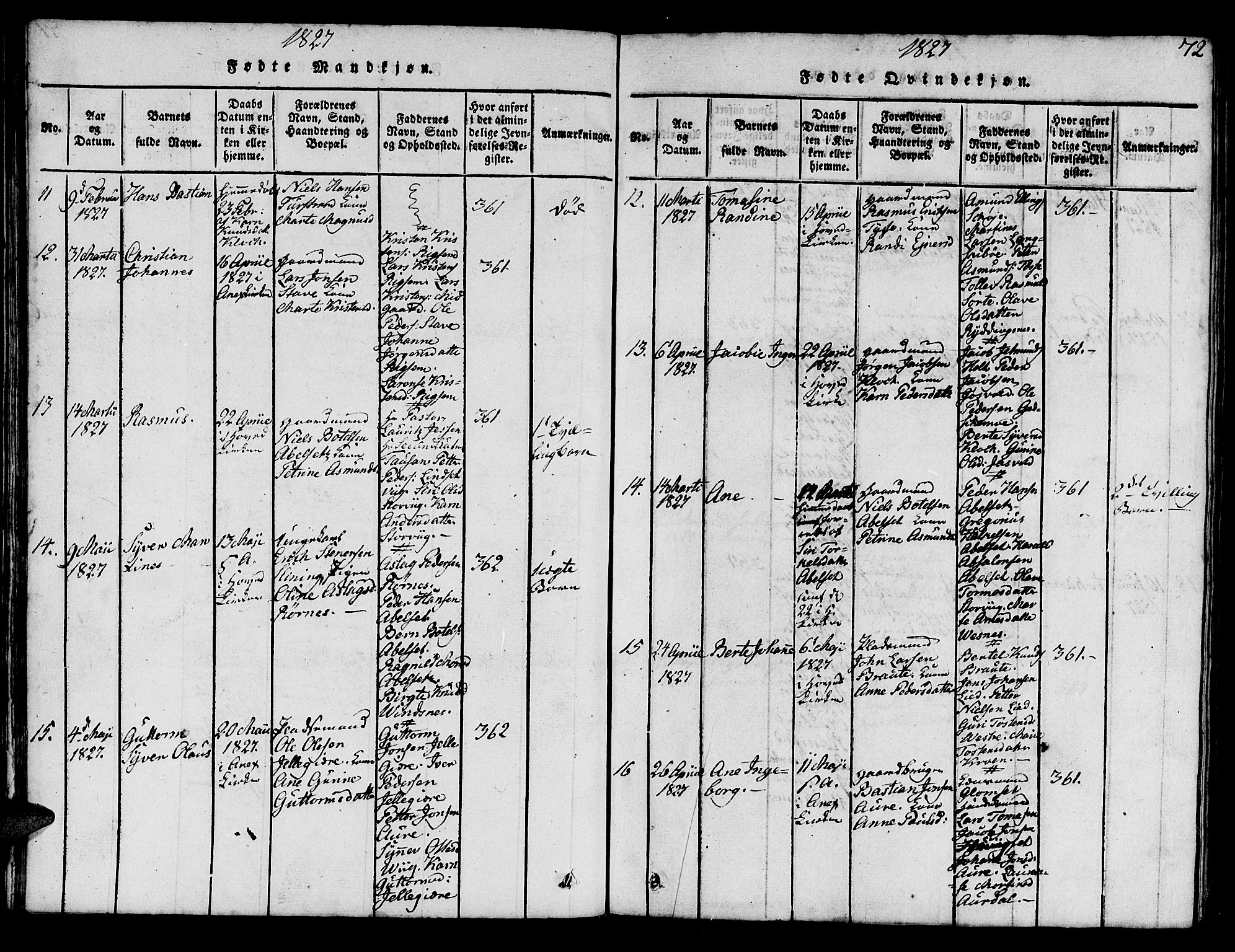 Ministerialprotokoller, klokkerbøker og fødselsregistre - Møre og Romsdal, AV/SAT-A-1454/522/L0322: Klokkerbok nr. 522C01, 1816-1830, s. 72