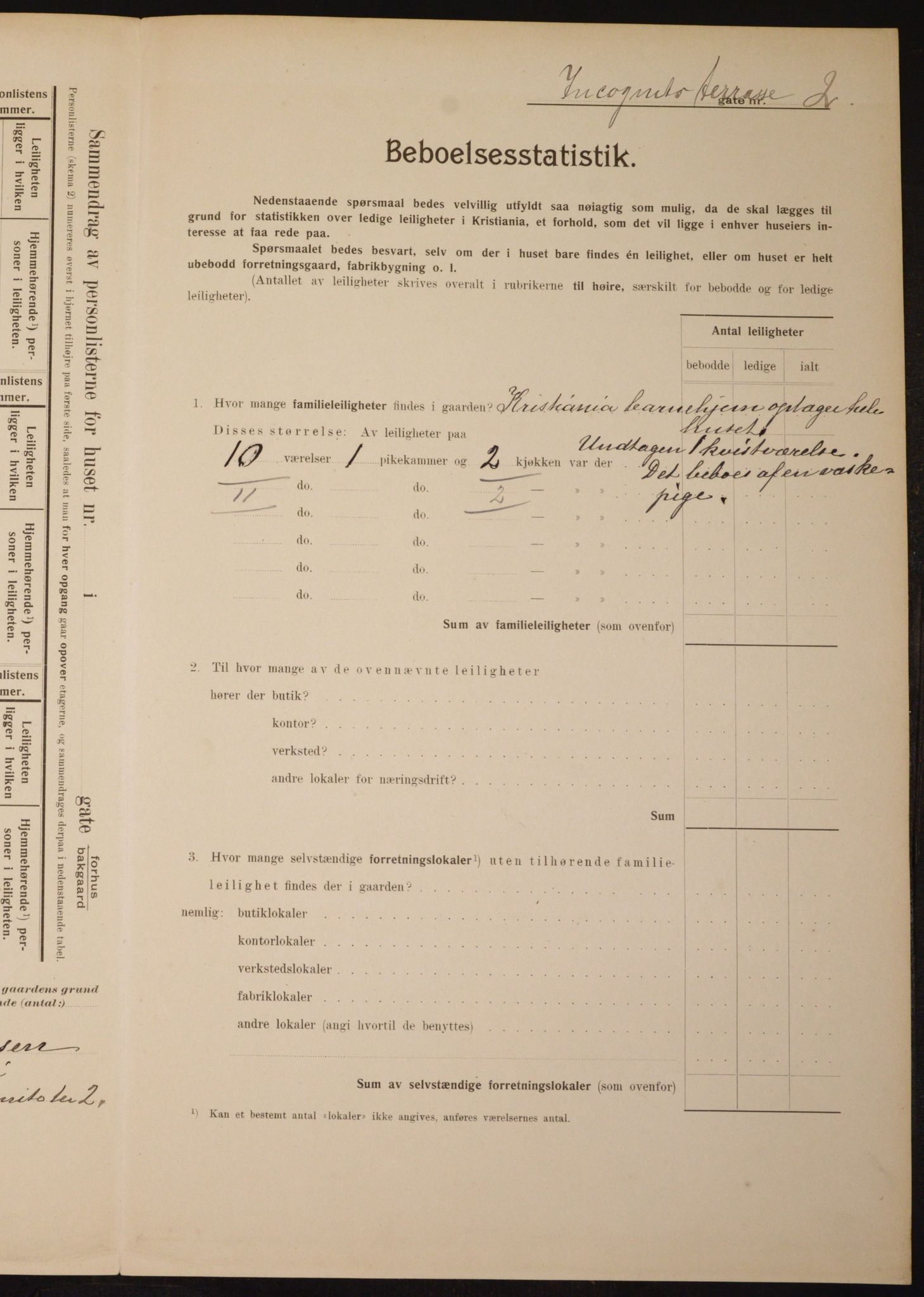 OBA, Kommunal folketelling 1.2.1910 for Kristiania, 1910, s. 43338