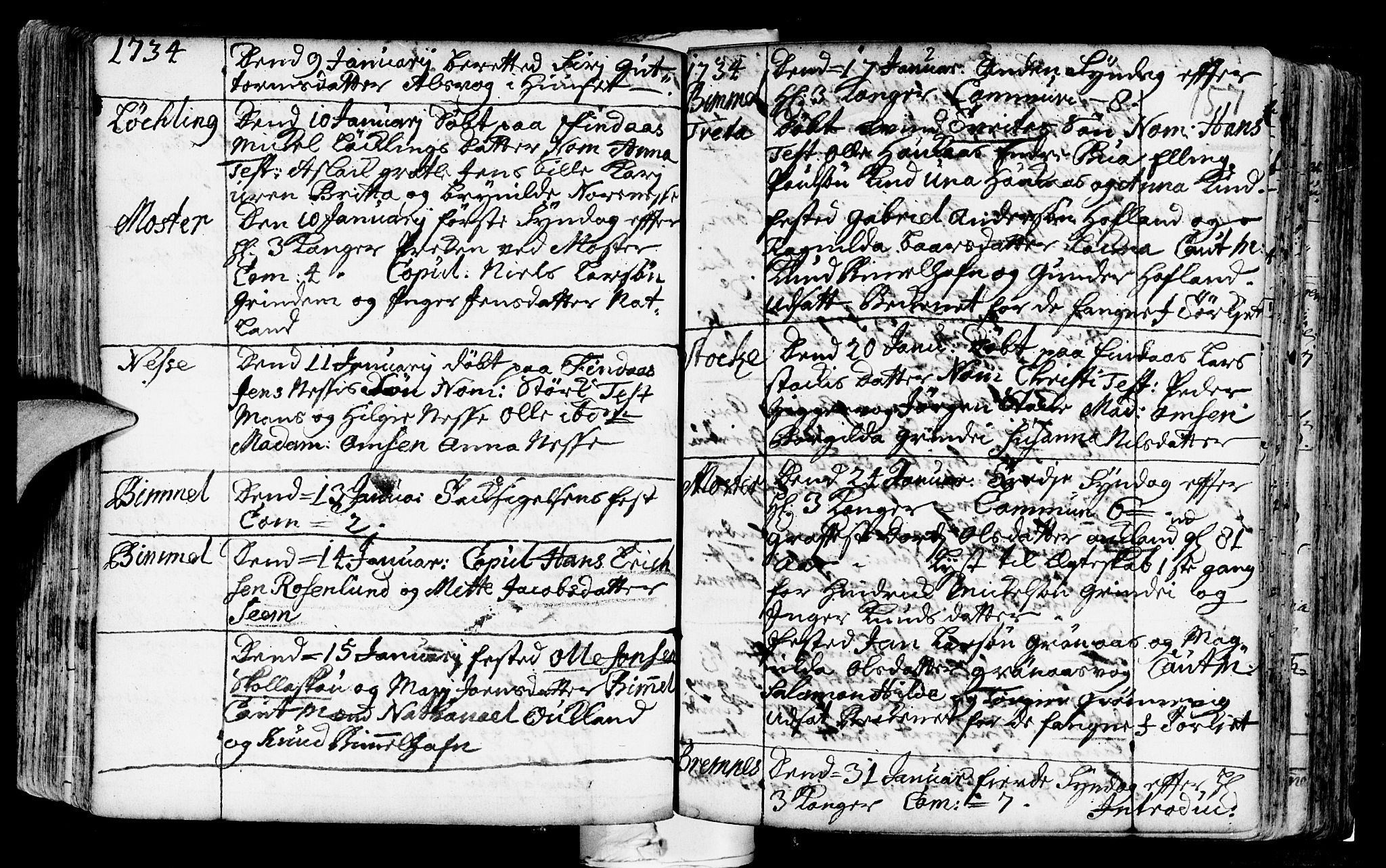 Finnås sokneprestembete, AV/SAB-A-99925/H/Ha/Haa/Haaa/L0001: Ministerialbok nr. A 1, 1718-1744, s. 157