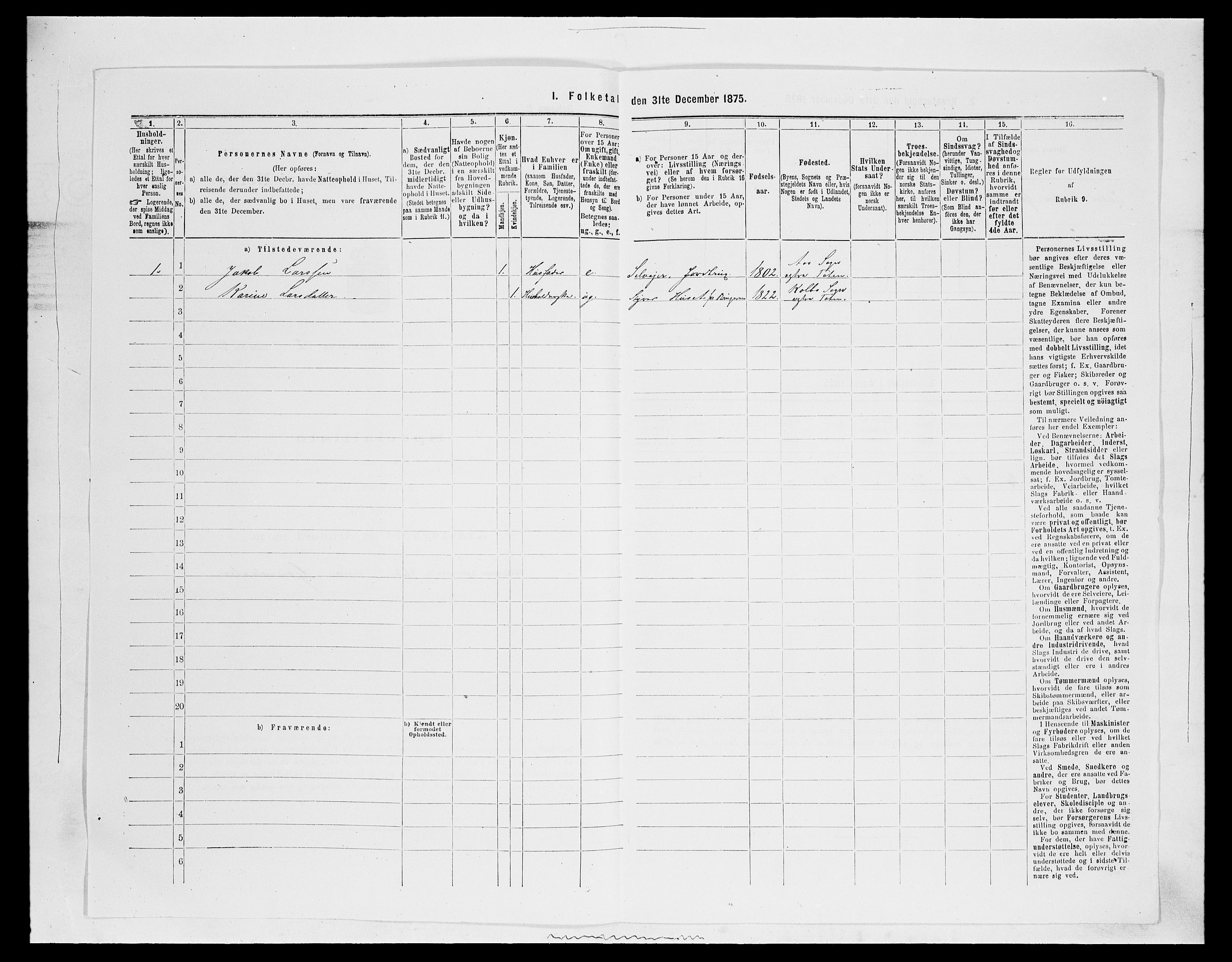 SAH, Folketelling 1875 for 0529P Vestre Toten prestegjeld, 1875, s. 2209