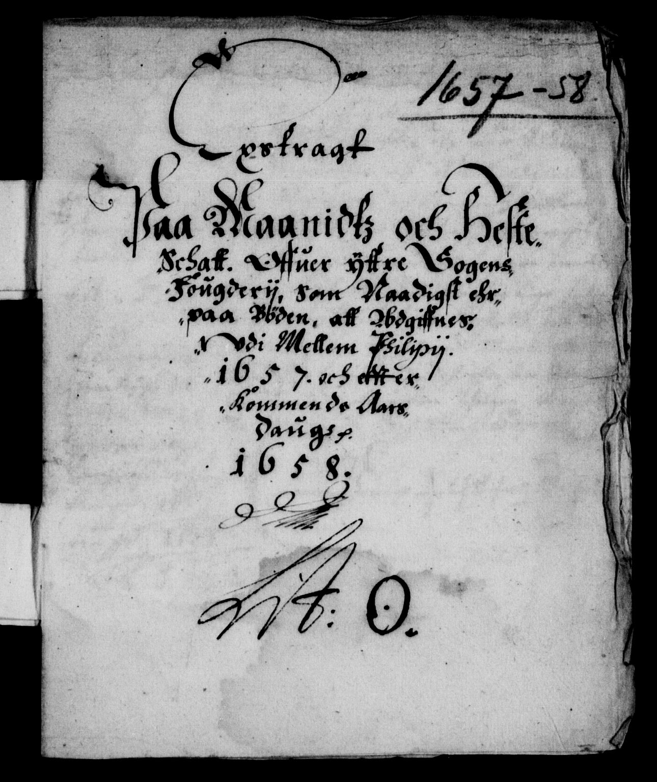 Rentekammeret inntil 1814, Reviderte regnskaper, Lensregnskaper, AV/RA-EA-5023/R/Rb/Rbt/L0139: Bergenhus len, 1657-1658