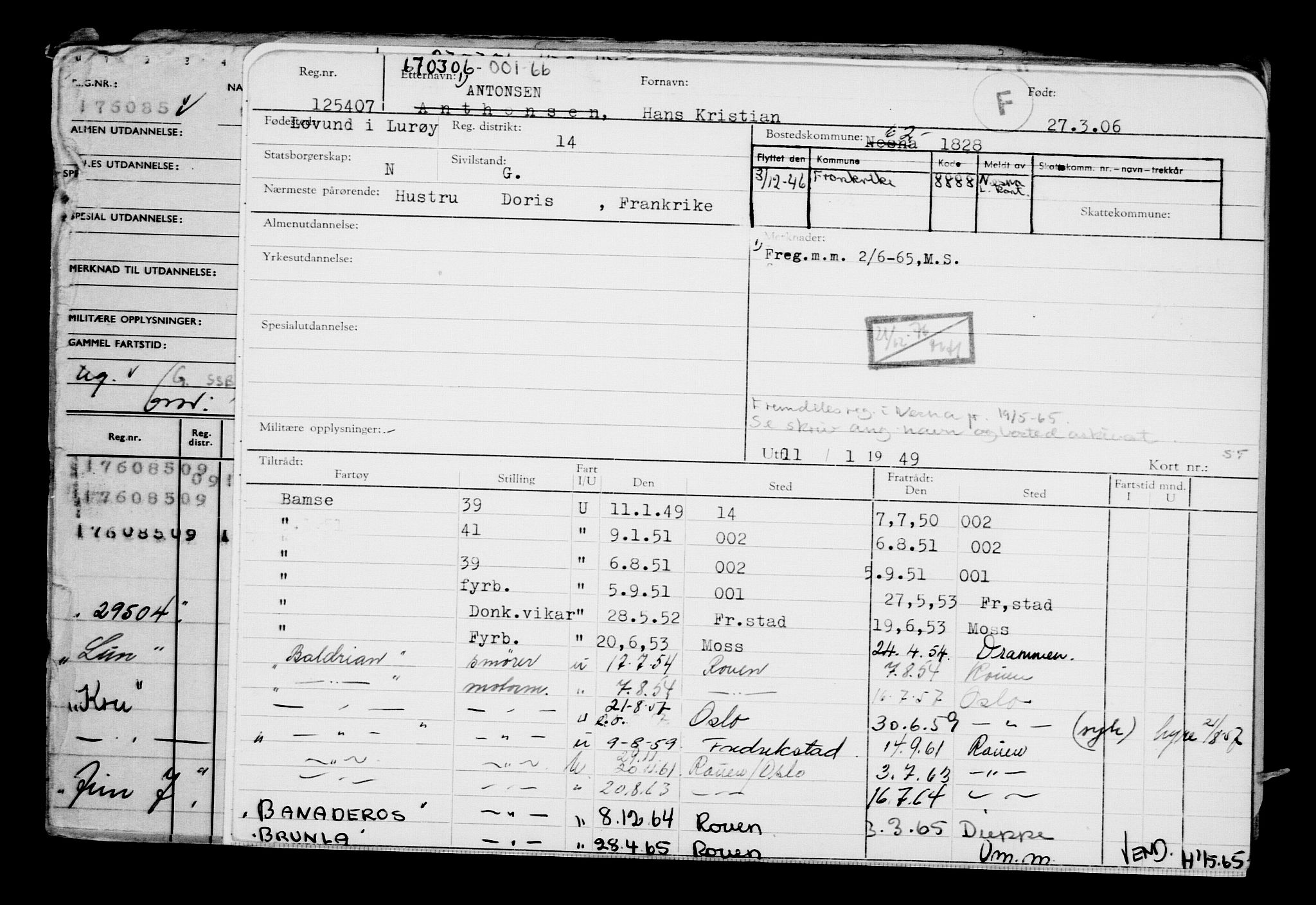 Direktoratet for sjømenn, AV/RA-S-3545/G/Gb/L0064: Hovedkort, 1906, s. 263