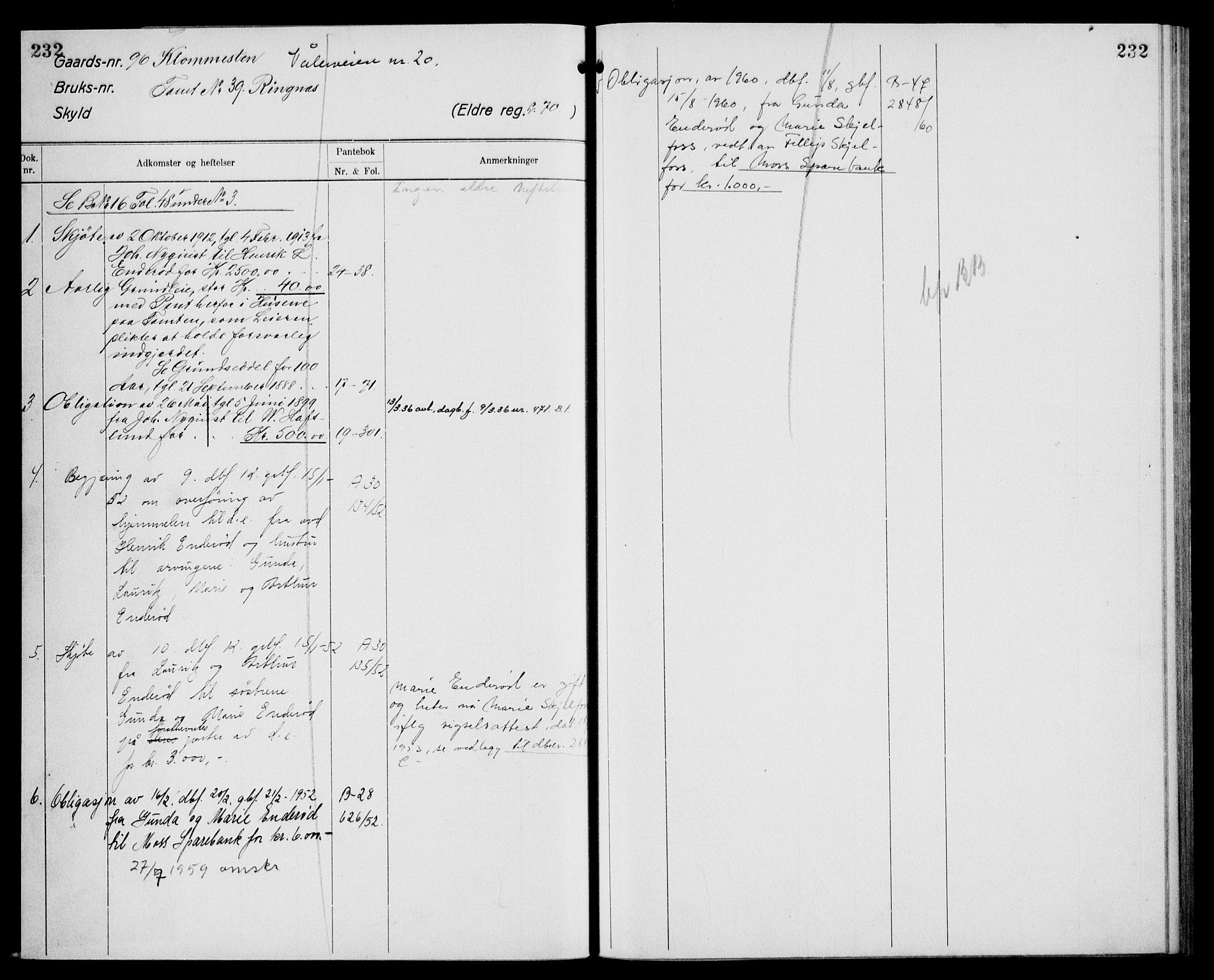 Moss sorenskriveri, SAO/A-10168: Panteregister nr. VIII 10, 1876-1960, s. 232