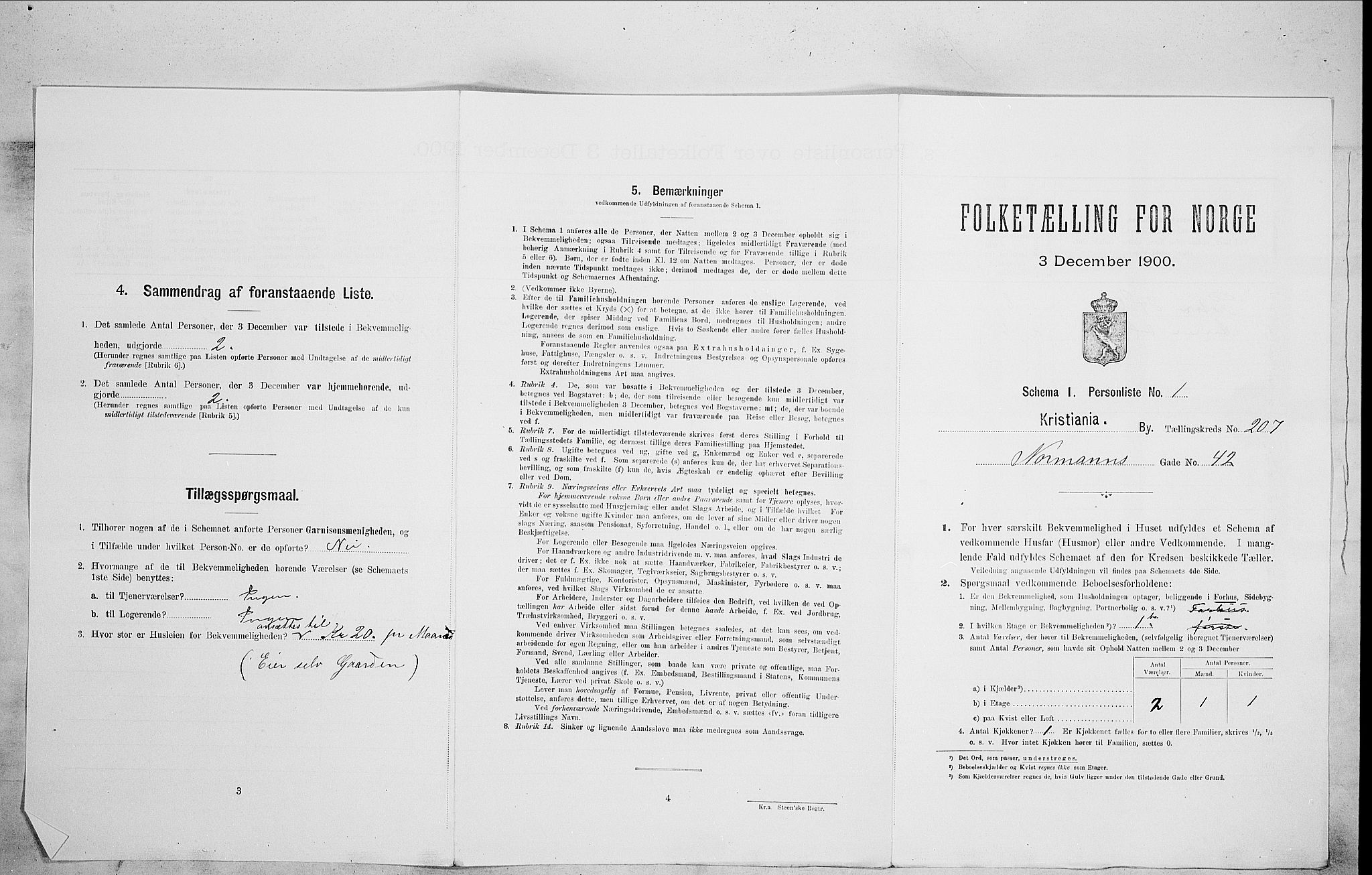 SAO, Folketelling 1900 for 0301 Kristiania kjøpstad, 1900, s. 66877