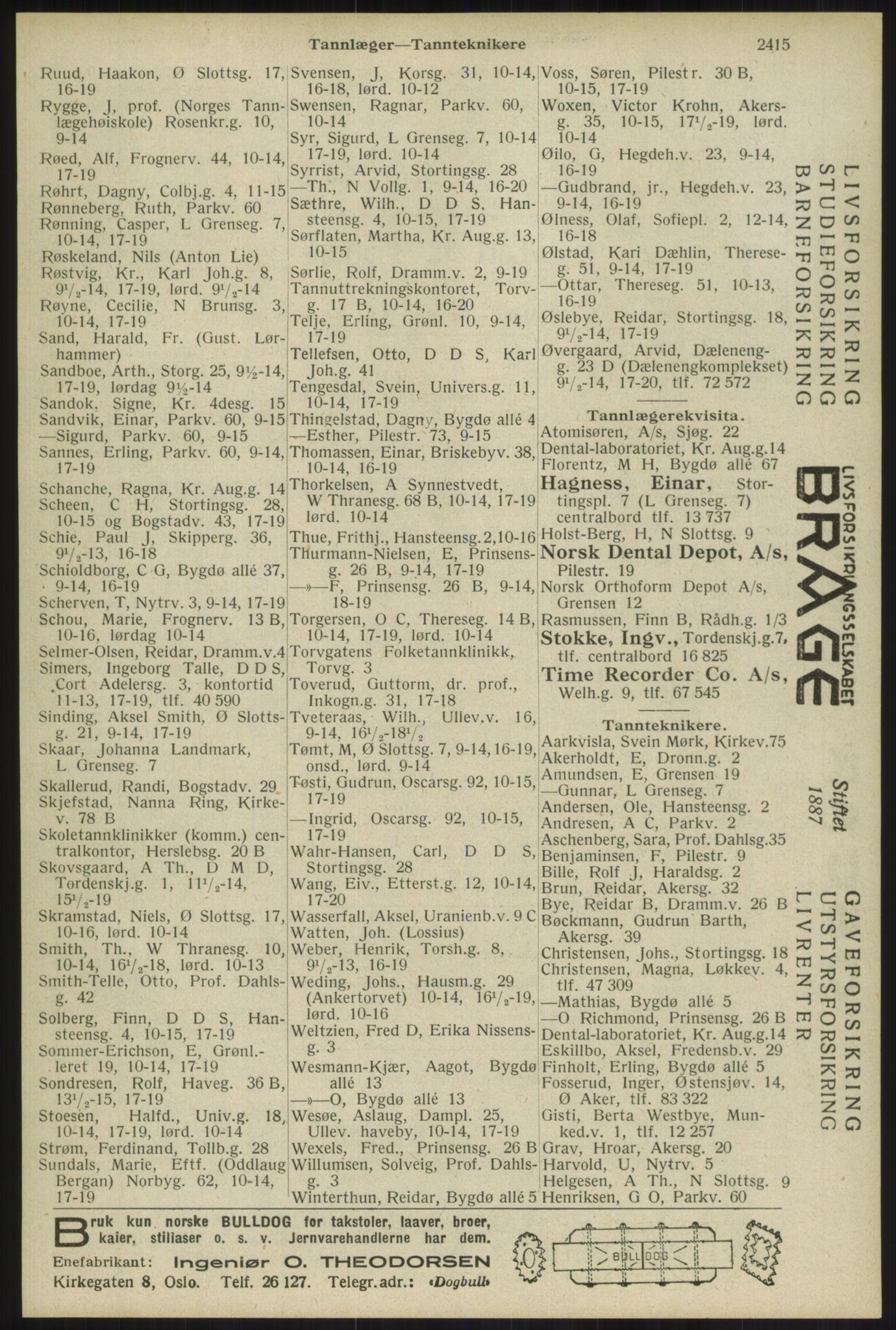 Kristiania/Oslo adressebok, PUBL/-, 1934, s. 2415