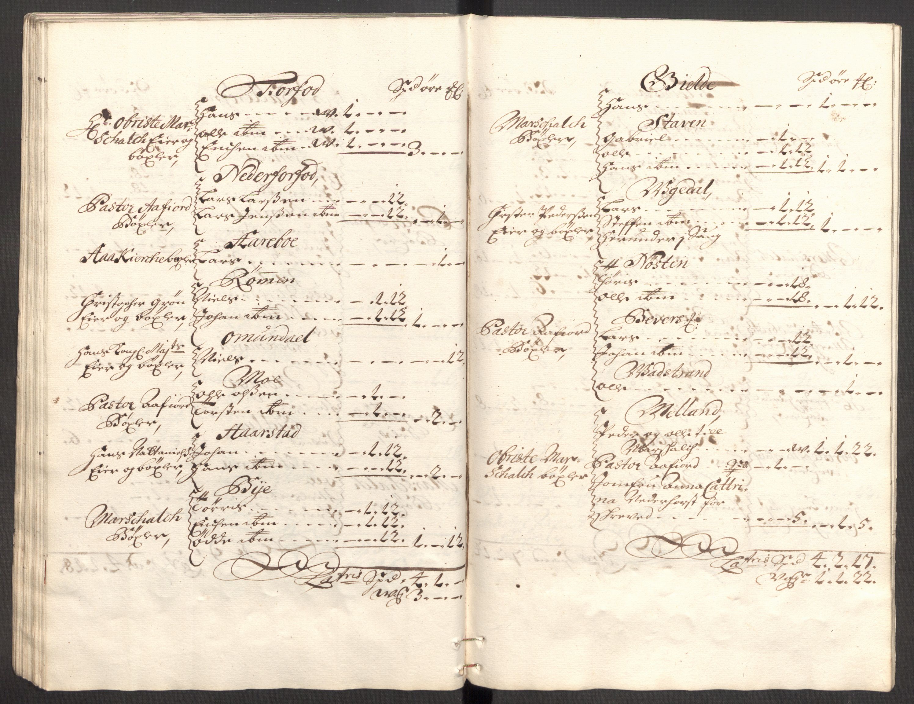 Rentekammeret inntil 1814, Reviderte regnskaper, Fogderegnskap, AV/RA-EA-4092/R57/L3854: Fogderegnskap Fosen, 1700-1701, s. 97