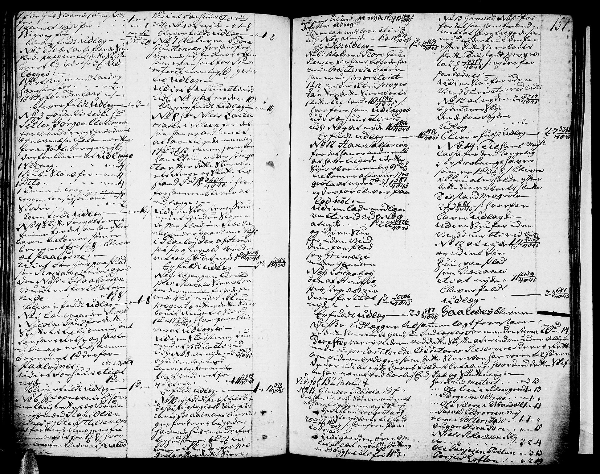 Vest-Telemark sorenskriveri, AV/SAKO-A-134/H/Ha/Haa/L0013: Skifteprotokoll, 1781-1784, s. 156b-157a