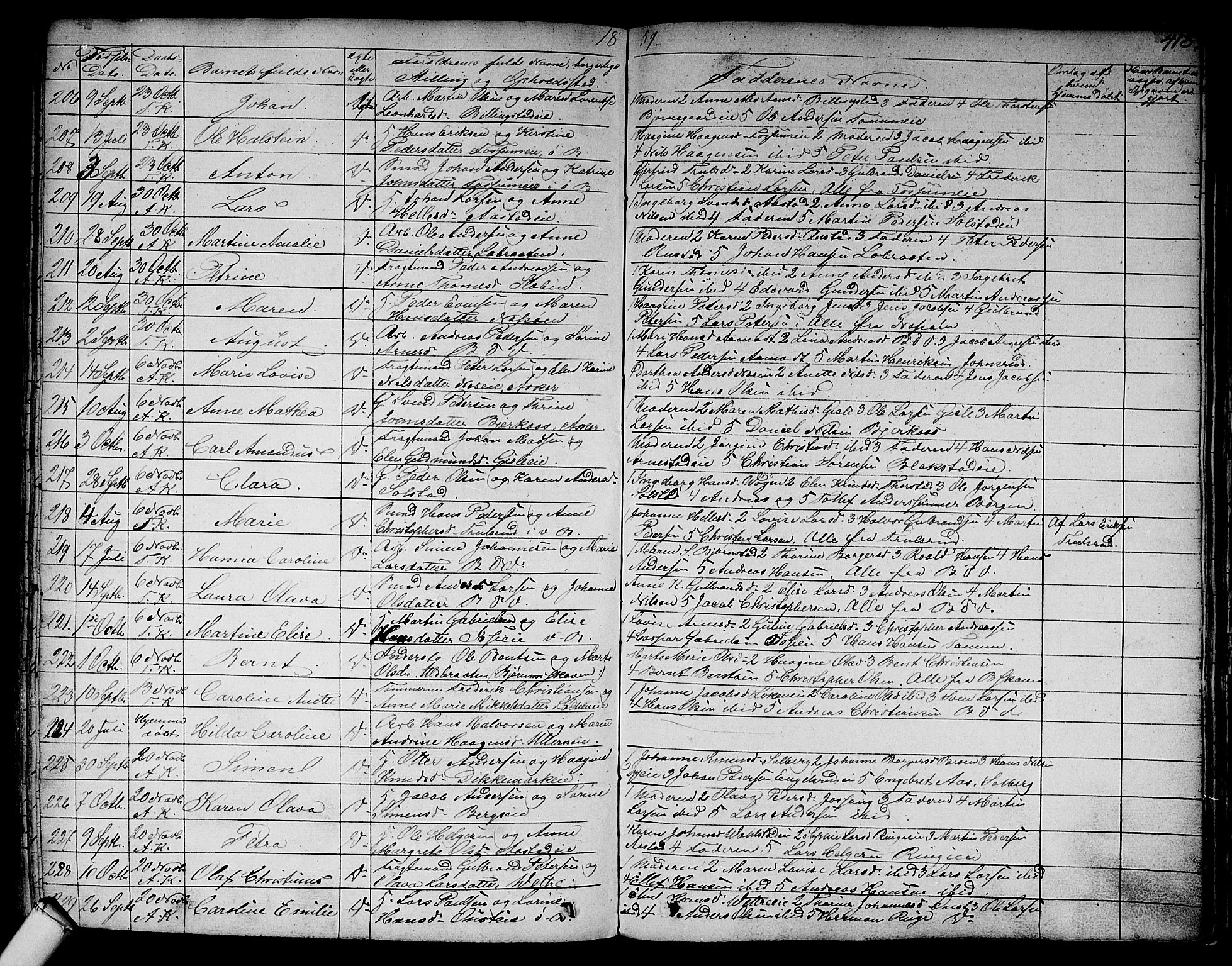 Asker prestekontor Kirkebøker, AV/SAO-A-10256a/F/Fa/L0007: Ministerialbok nr. I 7, 1825-1864, s. 418