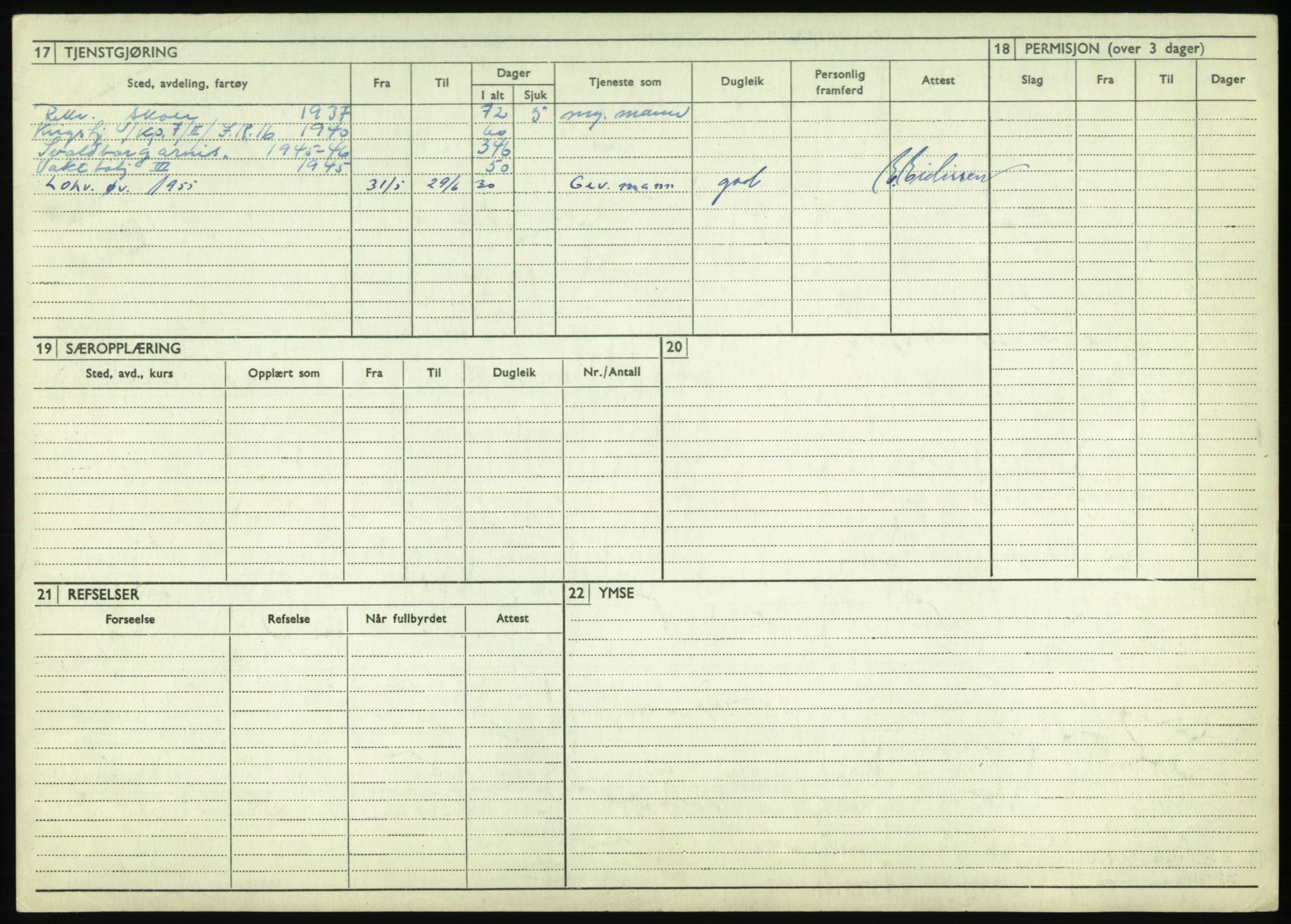 Forsvaret, Troms infanteriregiment nr. 16, AV/RA-RAFA-3146/P/Pa/L0021: Rulleblad for regimentets menige mannskaper, årsklasse 1937, 1937, s. 578