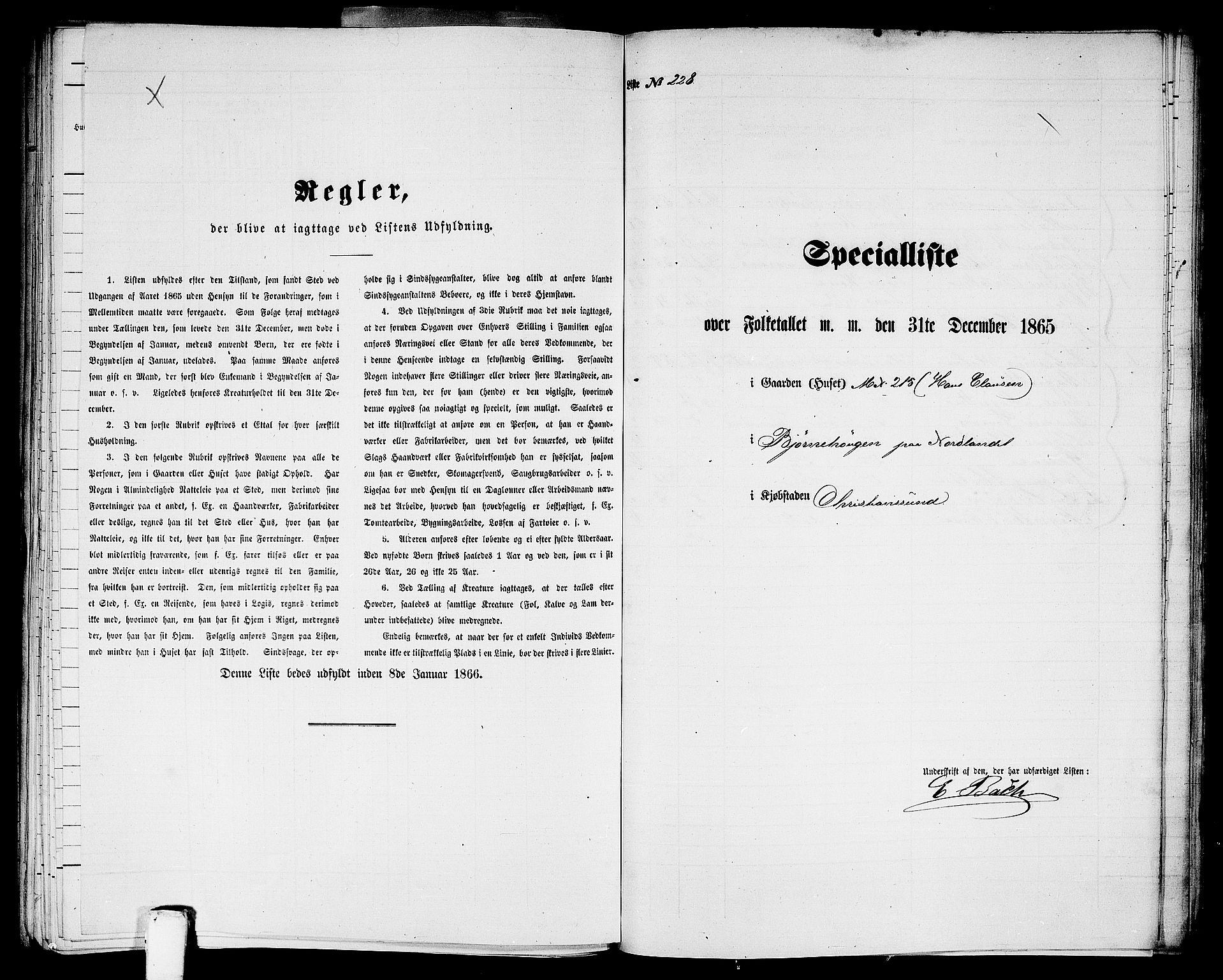 RA, Folketelling 1865 for 1503B Kristiansund prestegjeld, Kristiansund kjøpstad, 1865, s. 464