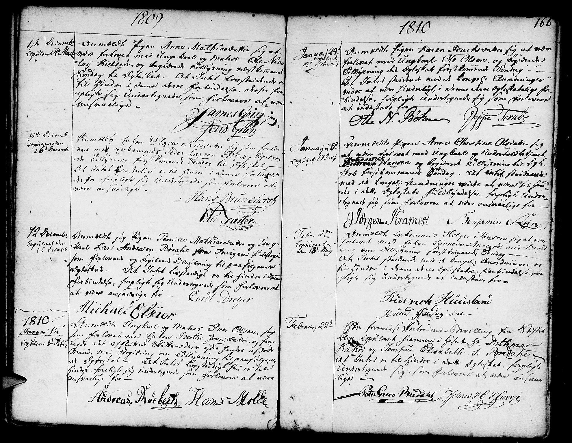 Nykirken Sokneprestembete, AV/SAB-A-77101/H/Haa/L0008: Ministerialbok nr. A 8, 1776-1814, s. 166