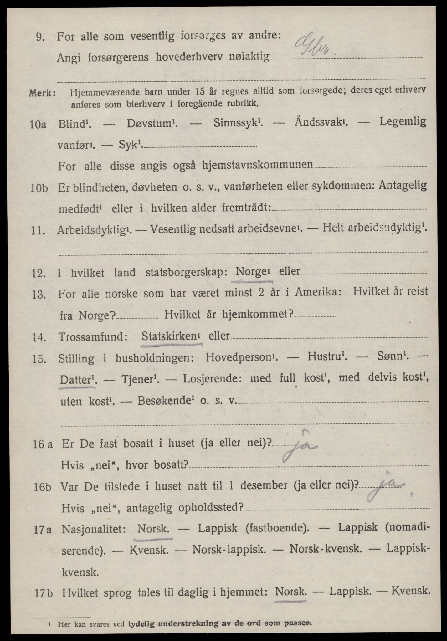 SAT, Folketelling 1920 for 1625 Stadsbygd herred, 1920, s. 3209