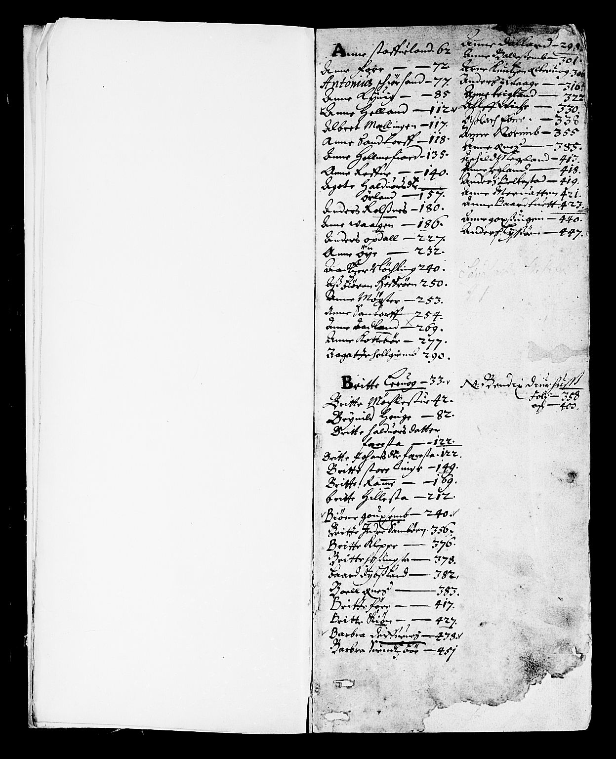 Sunnhordland sorenskrivar, SAB/A-2401/1/H/Ha/Haa/L0001: Skifteprotokollar. Register på kort. Fol. 240- ut, 1668-1669