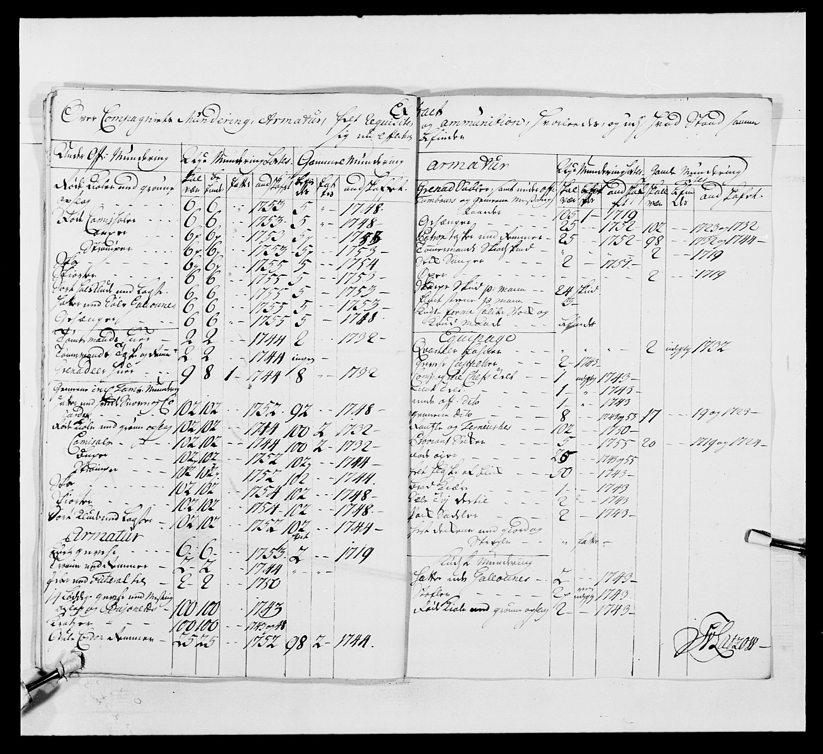 Kommanderende general (KG I) med Det norske krigsdirektorium, RA/EA-5419/E/Ea/L0497: 2. Smålenske regiment, 1748-1765, s. 359