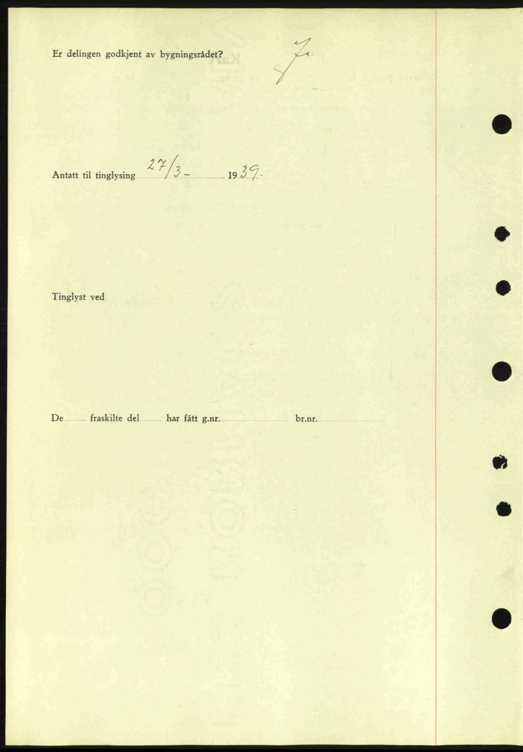 Moss sorenskriveri, SAO/A-10168: Pantebok nr. A5, 1938-1939, Dagboknr: 694/1939