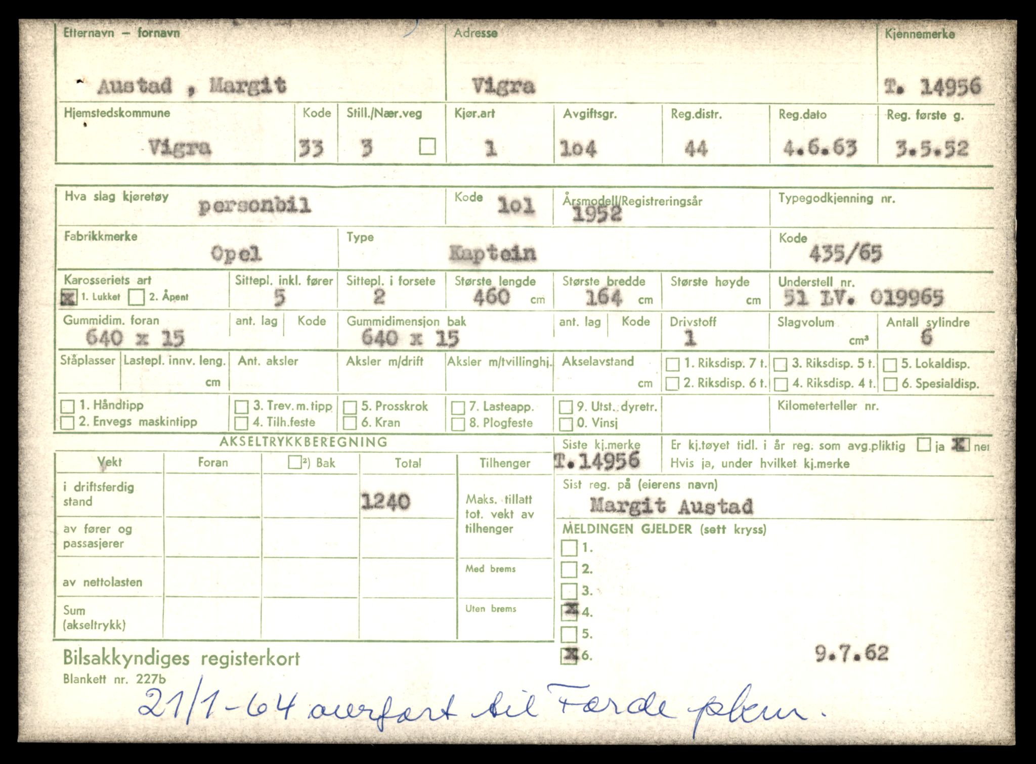 Møre og Romsdal vegkontor - Ålesund trafikkstasjon, AV/SAT-A-4099/F/Fe/L0049: Registreringskort for kjøretøy T 14864 - T 18613, 1927-1998, s. 2127