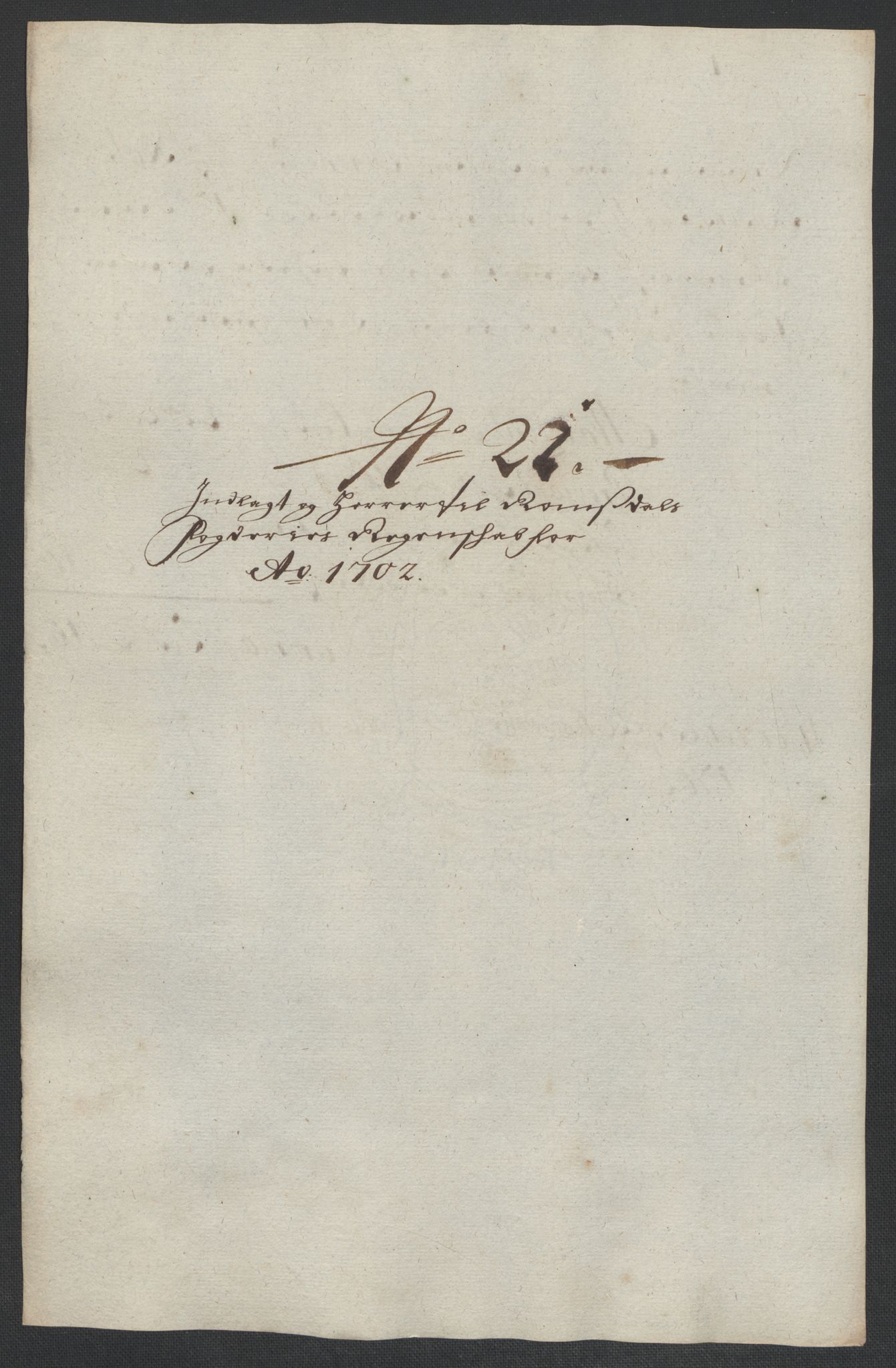 Rentekammeret inntil 1814, Reviderte regnskaper, Fogderegnskap, RA/EA-4092/R55/L3655: Fogderegnskap Romsdal, 1701-1702, s. 312