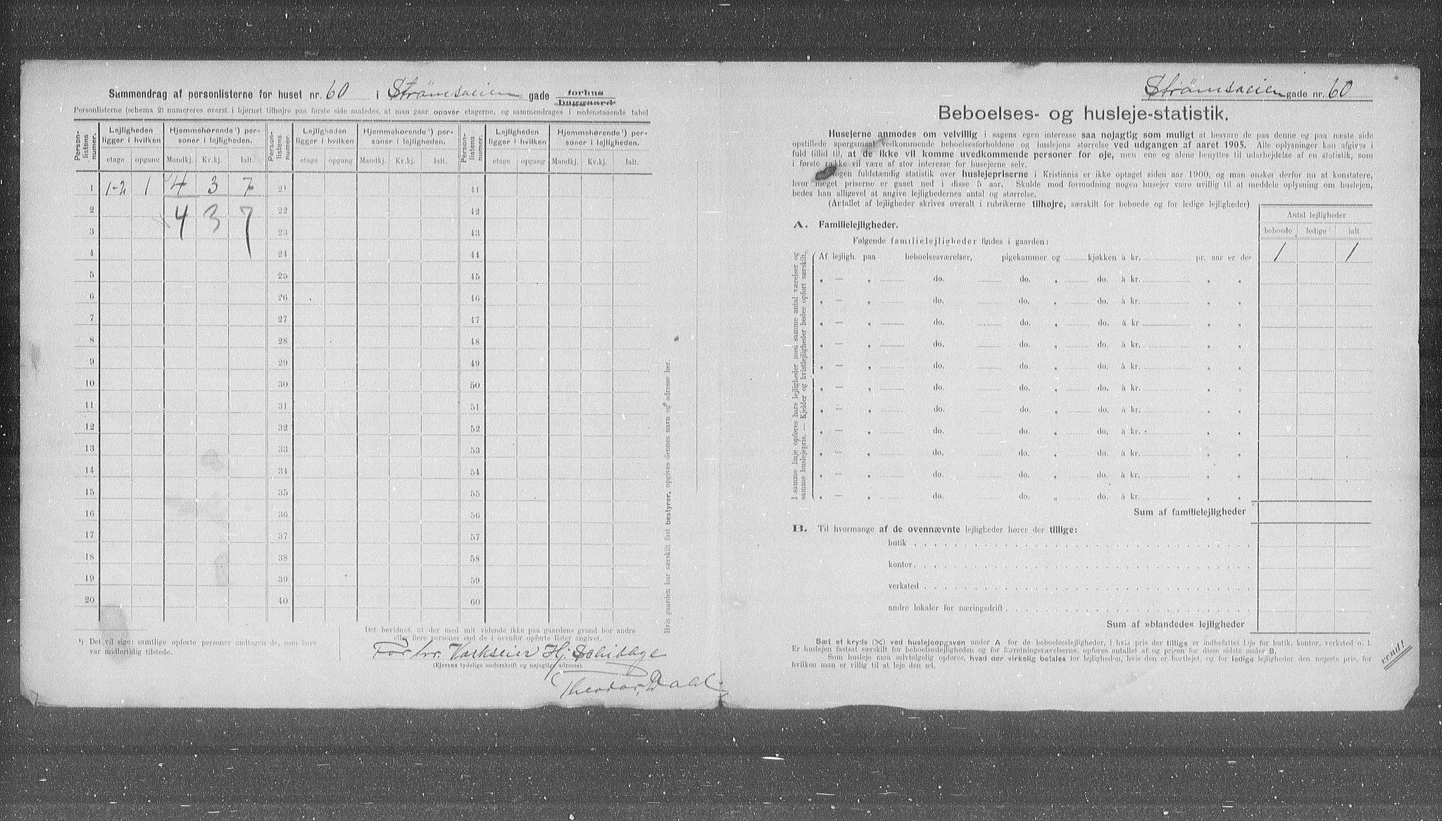 OBA, Kommunal folketelling 31.12.1905 for Kristiania kjøpstad, 1905, s. 54663