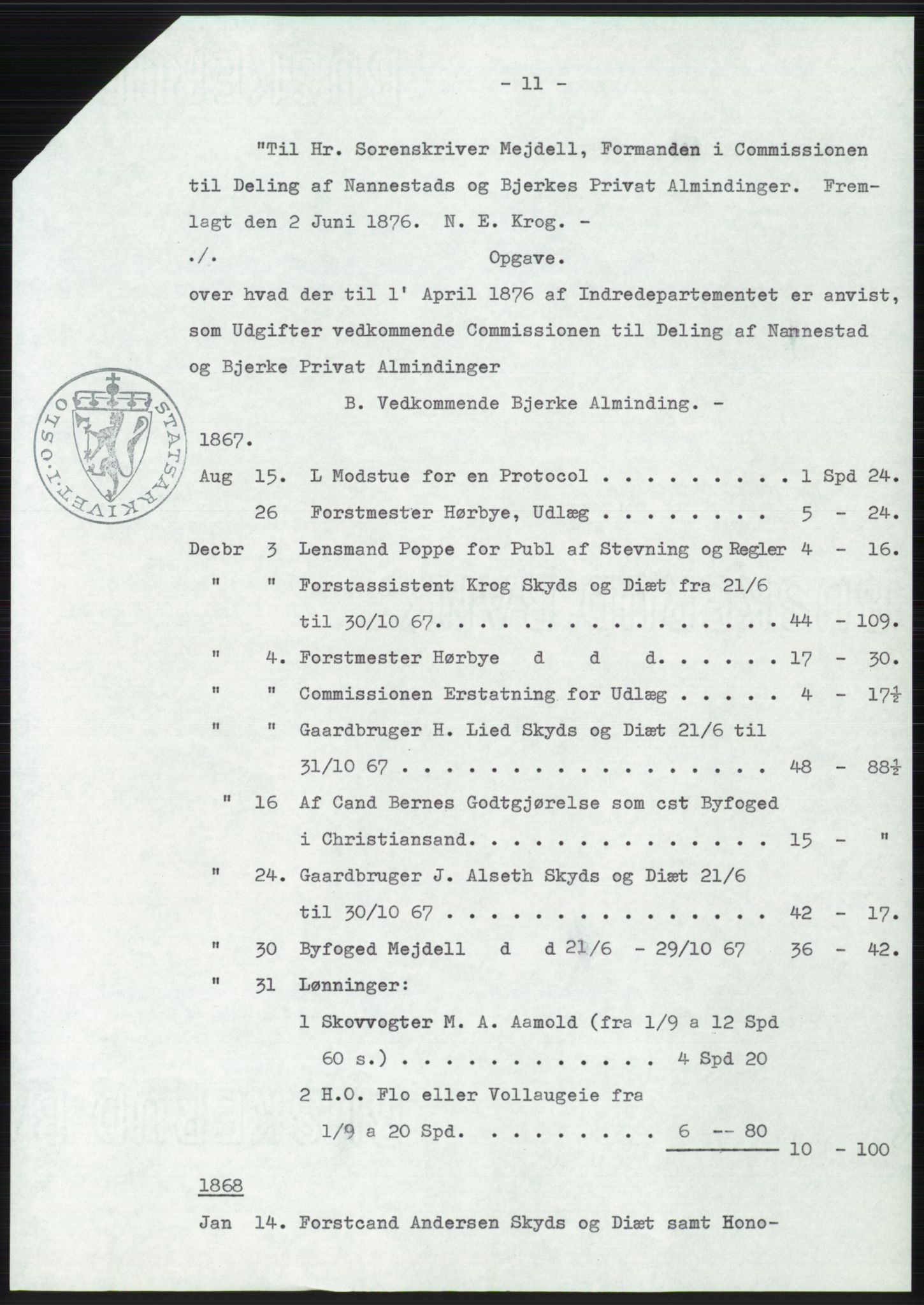 Statsarkivet i Oslo, AV/SAO-A-10621/Z/Zd/L0034: Avskrifter, j.nr 66-2499/1975, 1975, s. 233