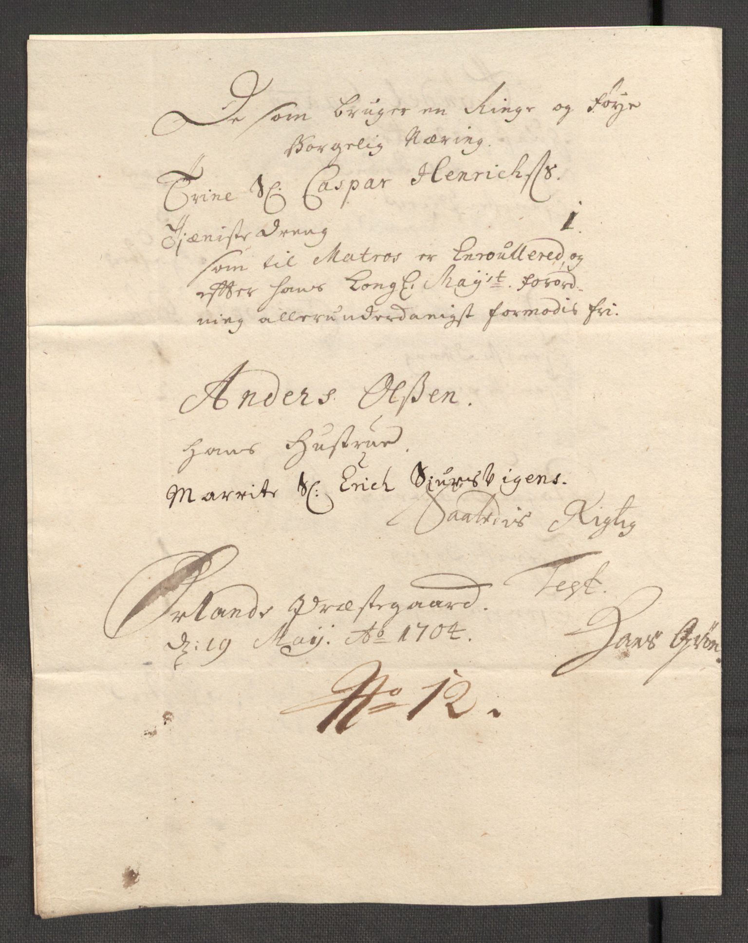 Rentekammeret inntil 1814, Reviderte regnskaper, Fogderegnskap, AV/RA-EA-4092/R57/L3856: Fogderegnskap Fosen, 1704-1705, s. 145