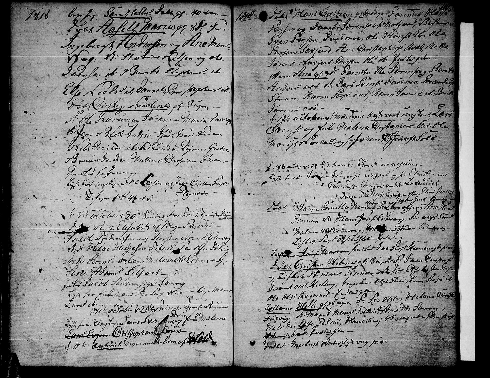 Ministerialprotokoller, klokkerbøker og fødselsregistre - Nordland, AV/SAT-A-1459/805/L0095: Ministerialbok nr. 805A02, 1805-1826, s. 110