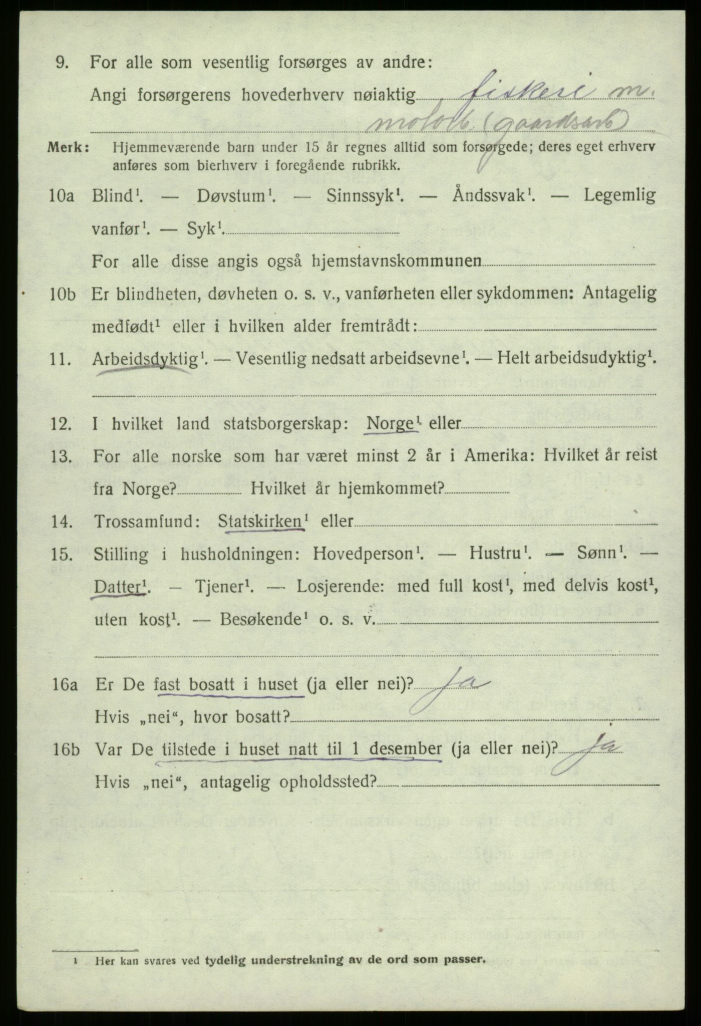 SAB, Folketelling 1920 for 1441 Selje herred, 1920, s. 8166