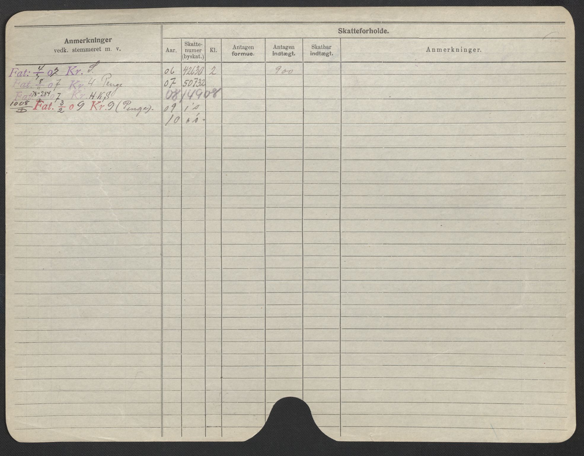 Oslo folkeregister, Registerkort, SAO/A-11715/F/Fa/Fac/L0022: Kvinner, 1906-1914, s. 823b