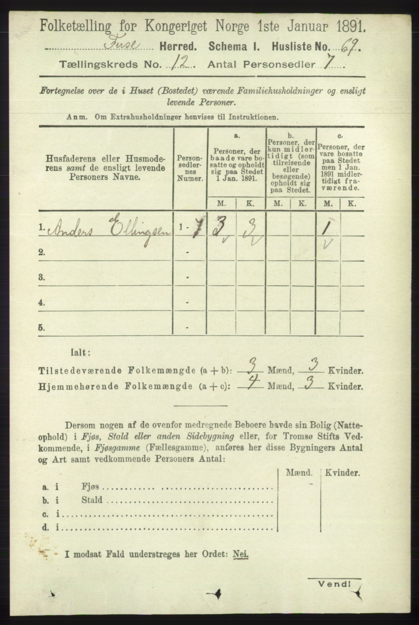 RA, Folketelling 1891 for 1241 Fusa herred, 1891, s. 2369