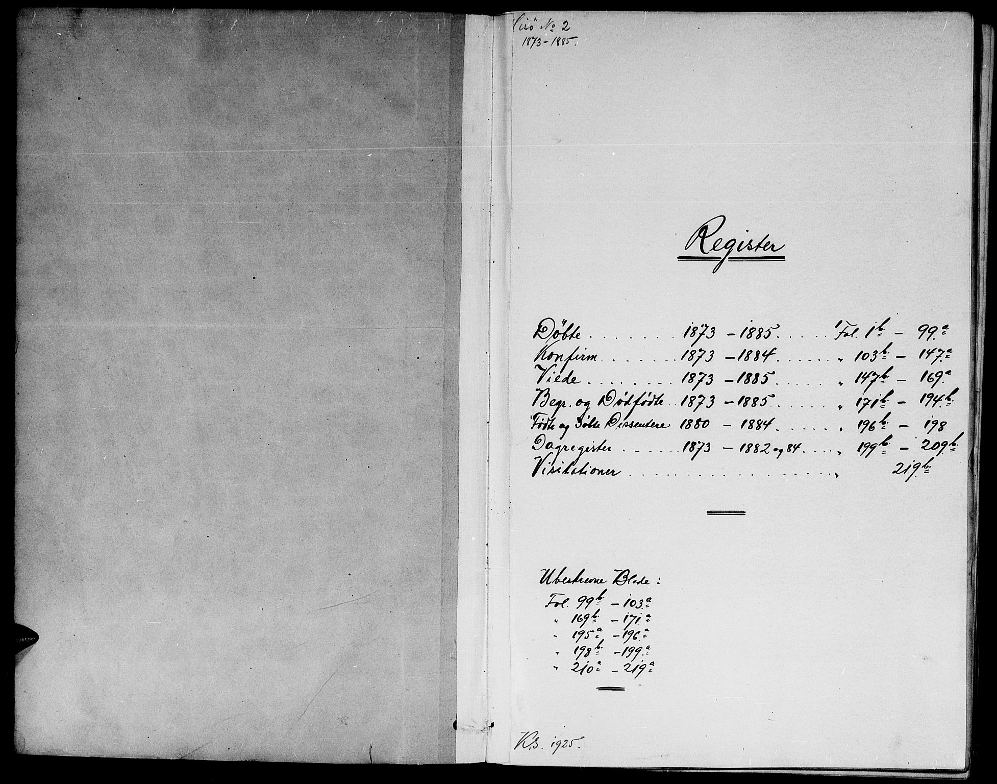 Hisøy sokneprestkontor, SAK/1111-0020/F/Fb/L0002: Klokkerbok nr. B 2, 1873-1885