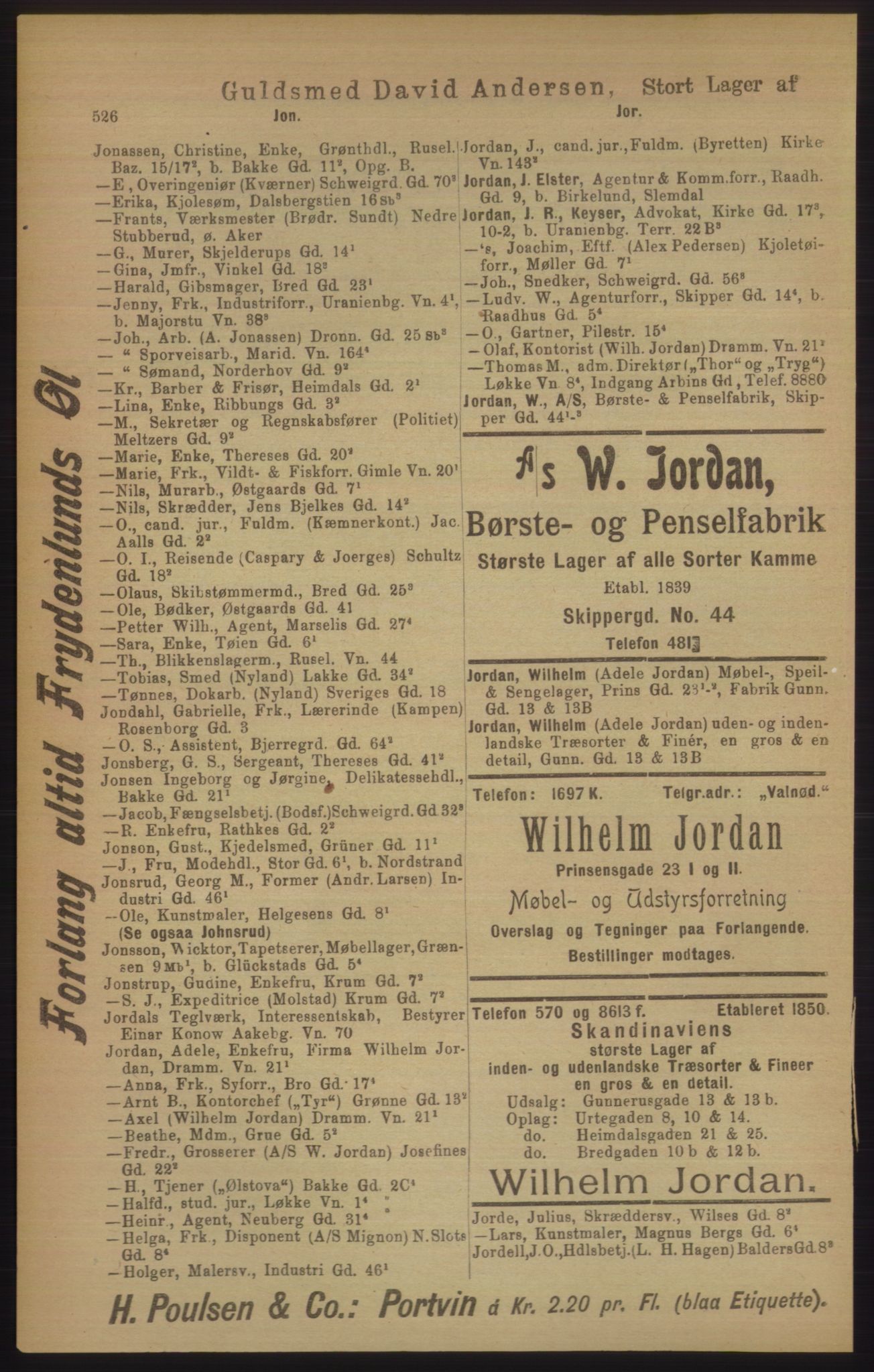 Kristiania/Oslo adressebok, PUBL/-, 1906, s. 526