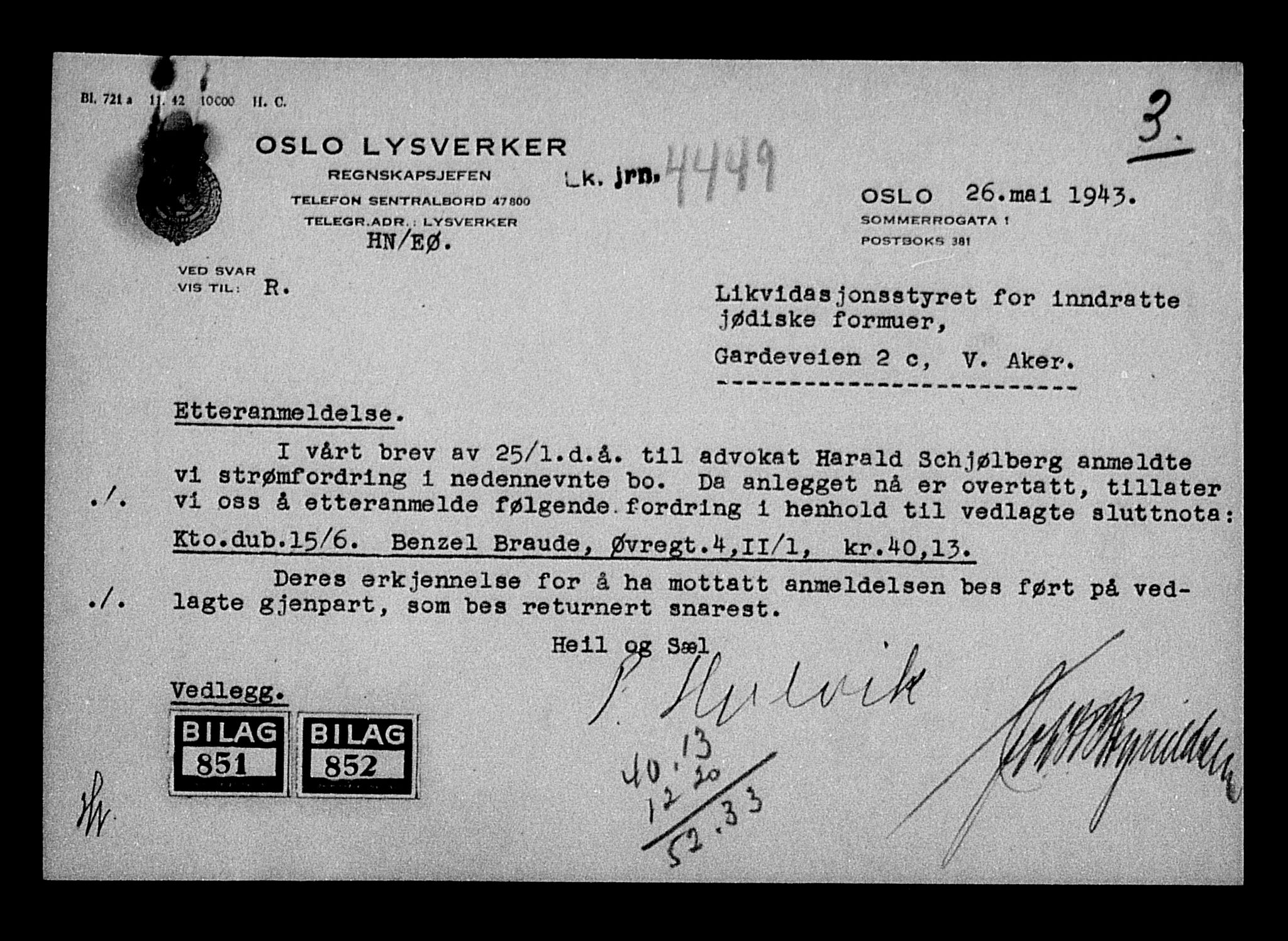 Justisdepartementet, Tilbakeføringskontoret for inndratte formuer, AV/RA-S-1564/H/Hc/Hcc/L0927: --, 1945-1947, s. 502