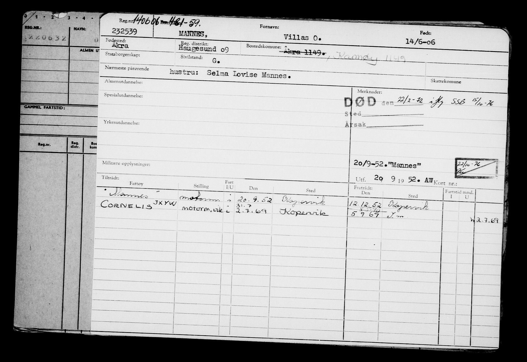 Direktoratet for sjømenn, AV/RA-S-3545/G/Gb/L0065: Hovedkort, 1906, s. 542