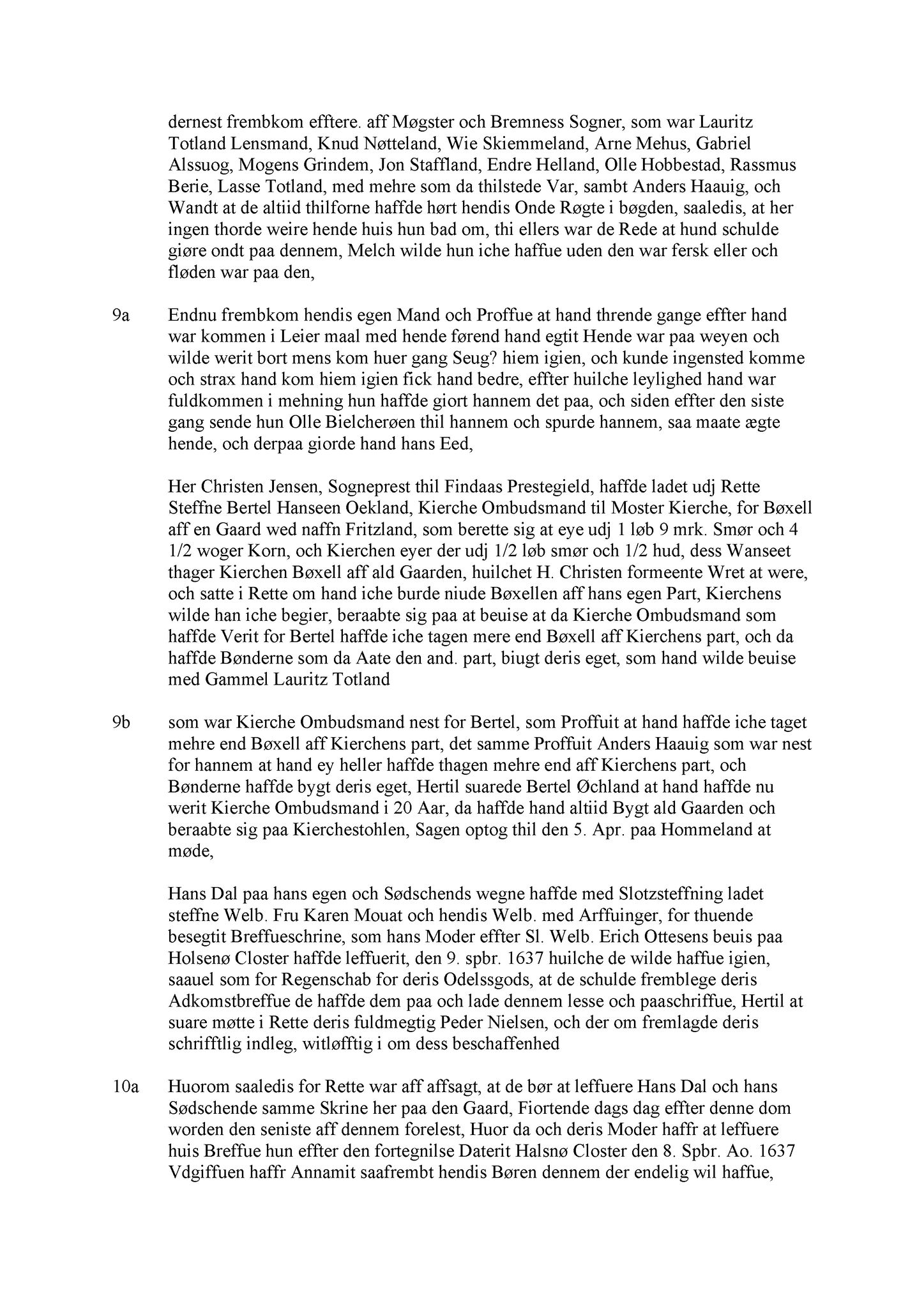 Samling av fulltekstavskrifter, SAB/FULLTEKST/A/12/0002: Sunnhordland sorenskriveri, tingbok nr. A 2, 1650-1651