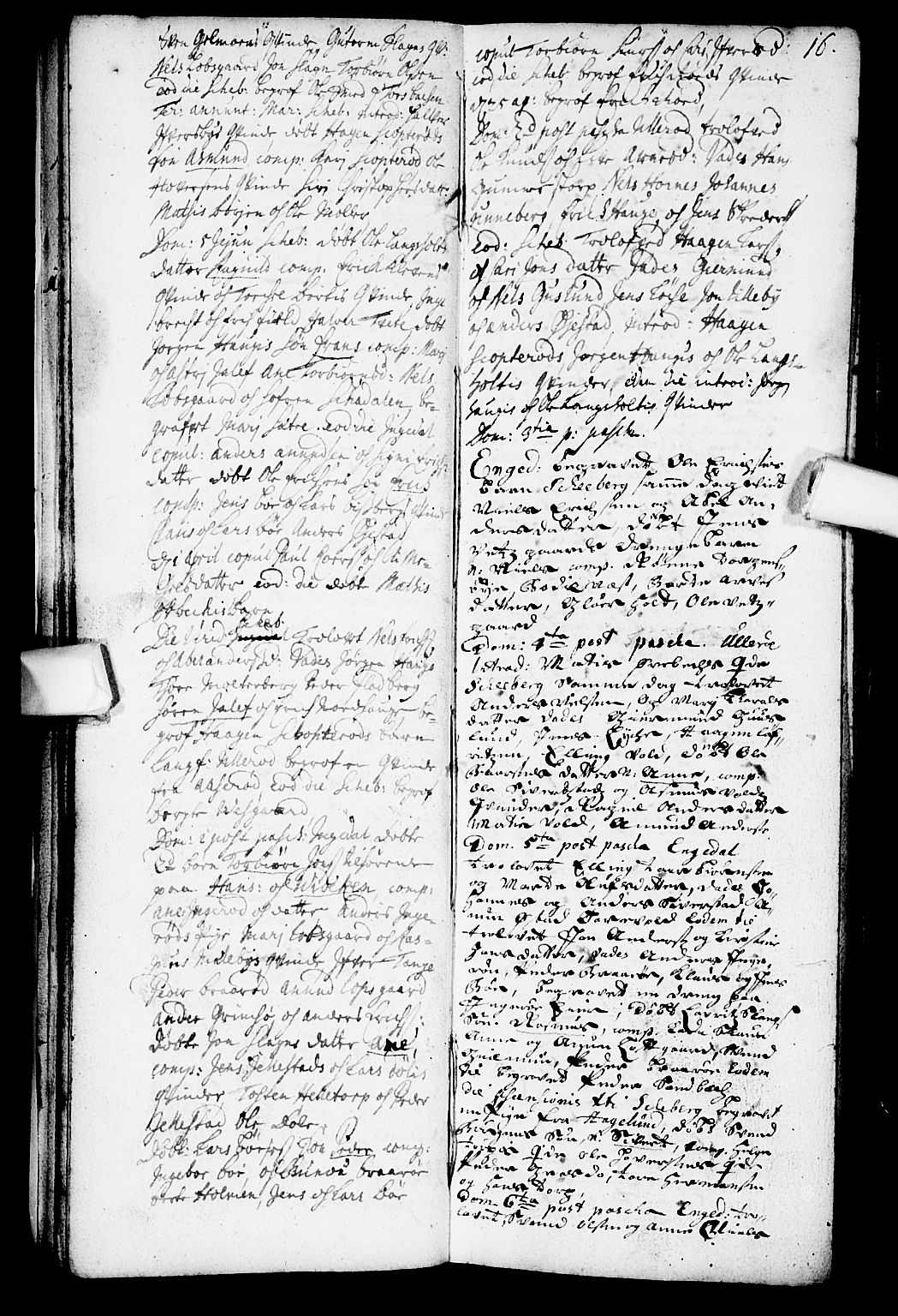 Skjeberg prestekontor Kirkebøker, AV/SAO-A-10923/F/Fa/L0001: Ministerialbok nr. I 1, 1702-1725, s. 16